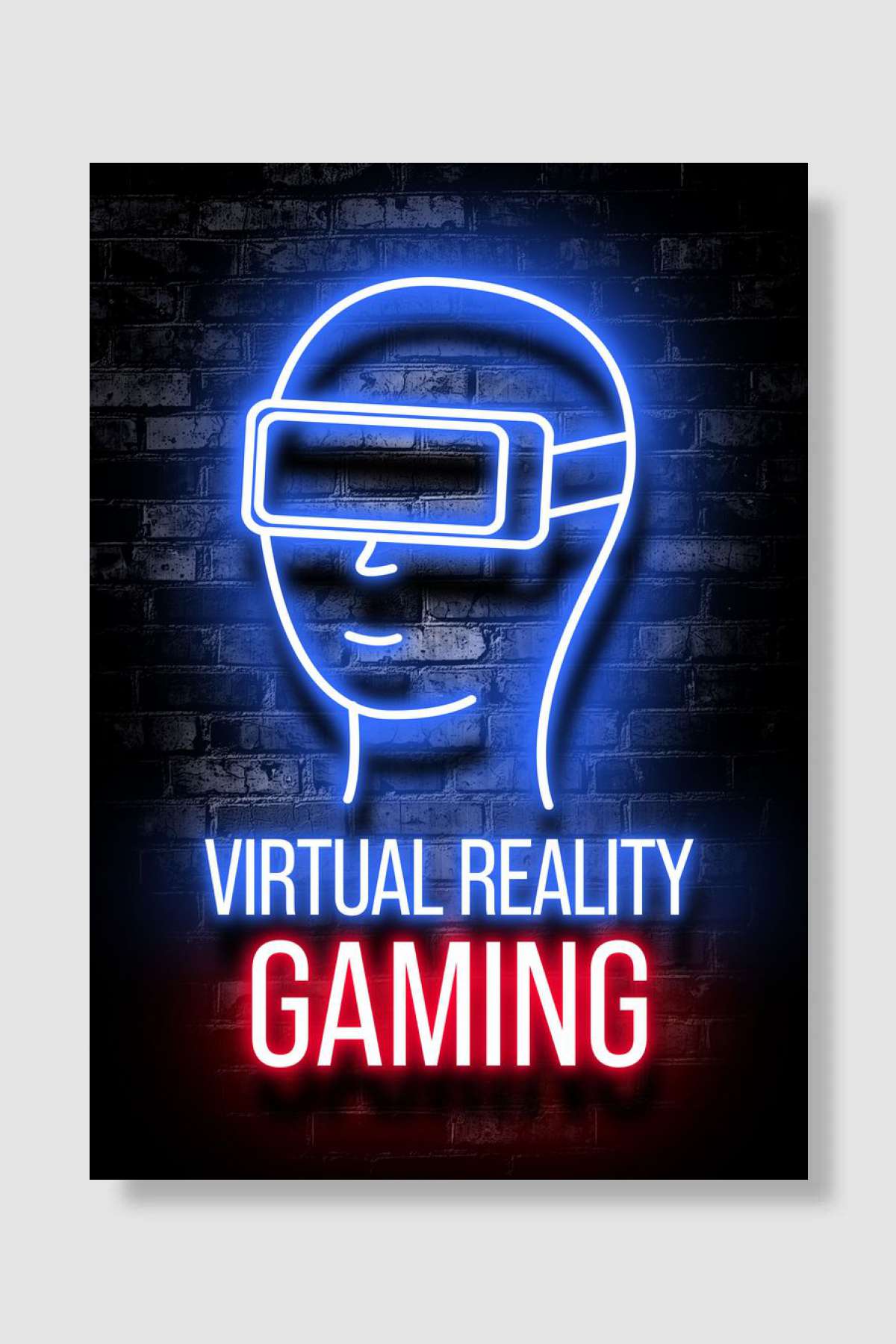 Virtual reality VR gaming Oyun Poster Çerçevesiz Yüksek Kalite Oyun Afiş Duvar Poster