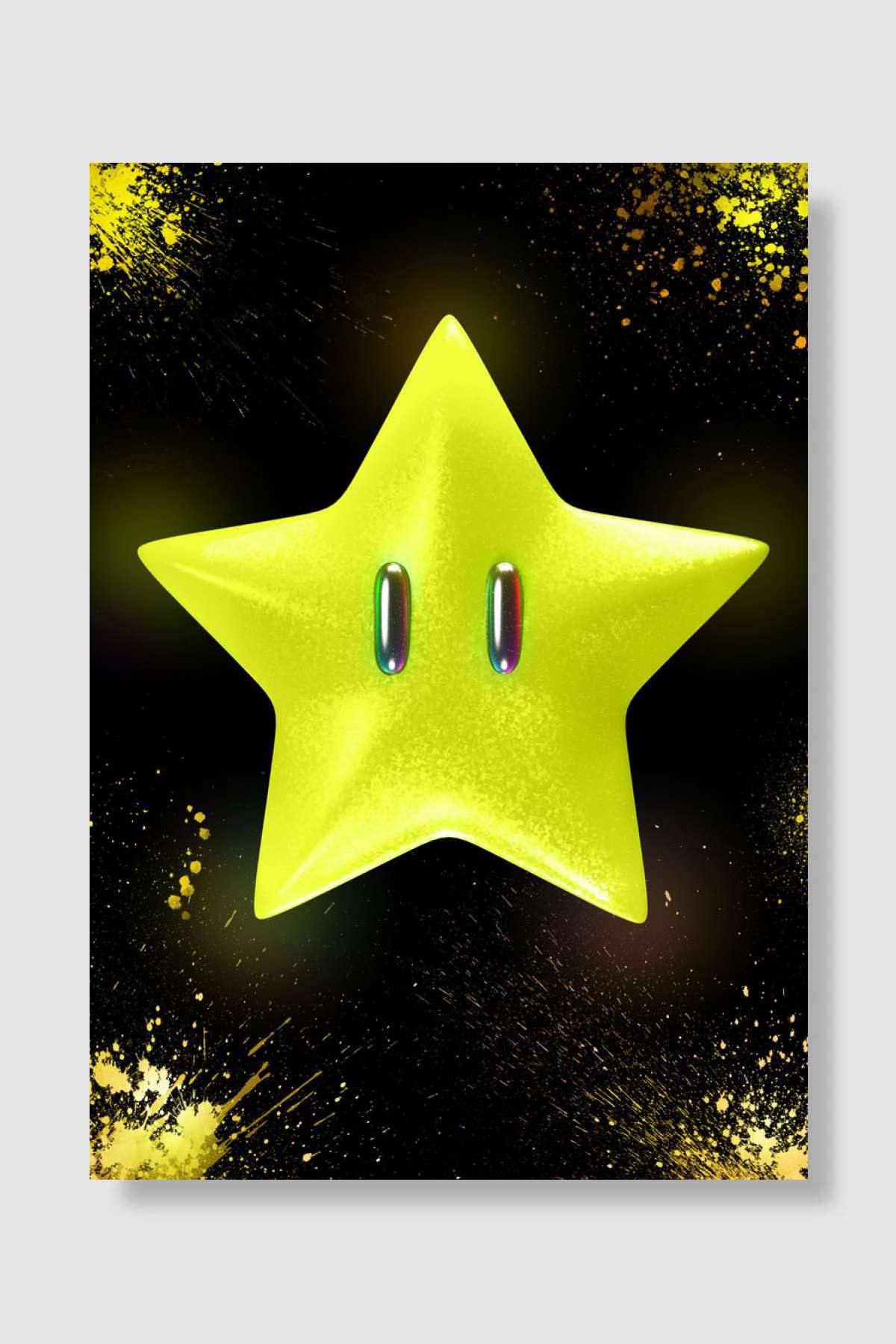 Super Star Oyun Poster Çerçevesiz Yüksek Kalite Oyun Afiş Duvar Poster