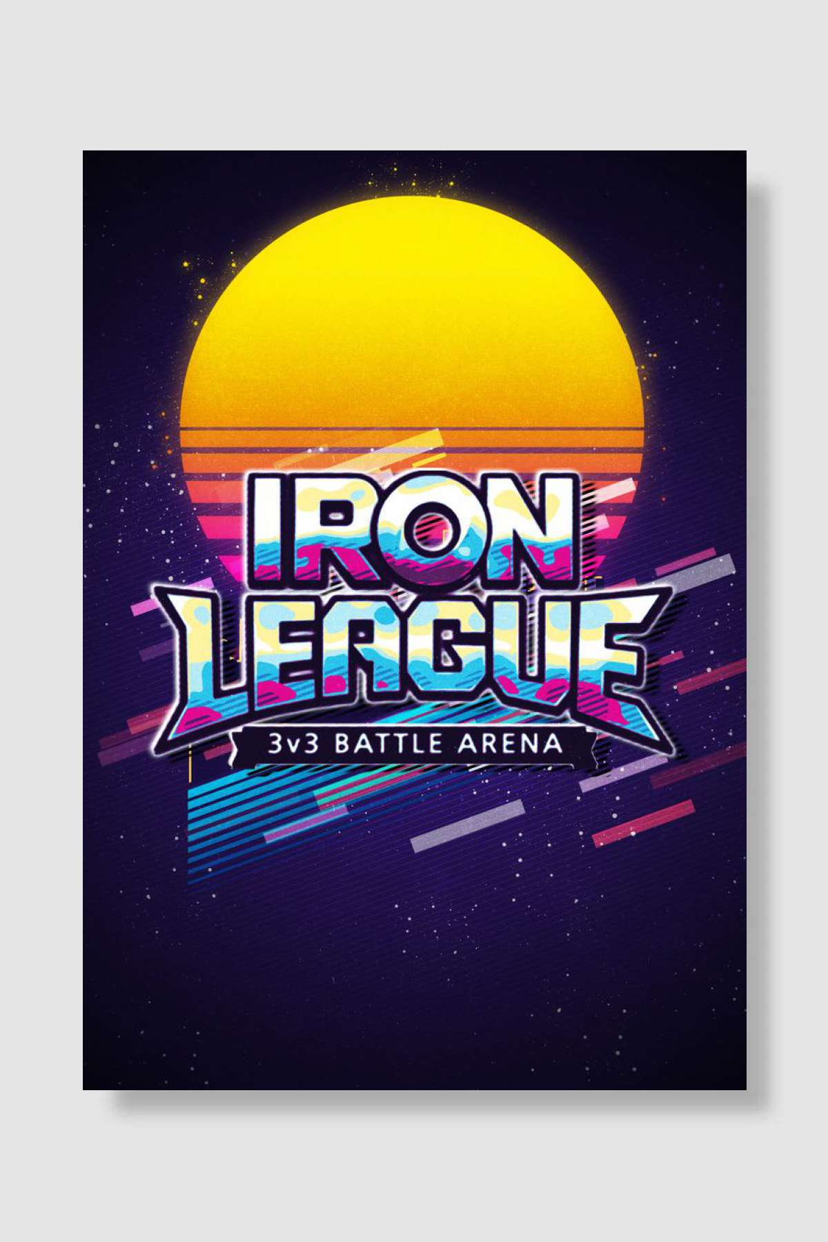 Iron League Oyun Poster Çerçevesiz Yüksek Kalite Oyun Afiş Duvar Poster