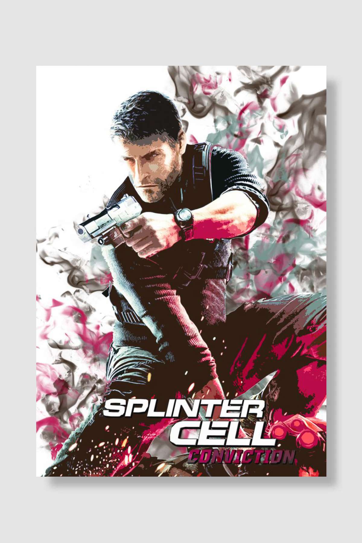 splintercell conviction Oyun Poster Çerçevesiz Yüksek Kalite Oyun Afiş Duvar Poster