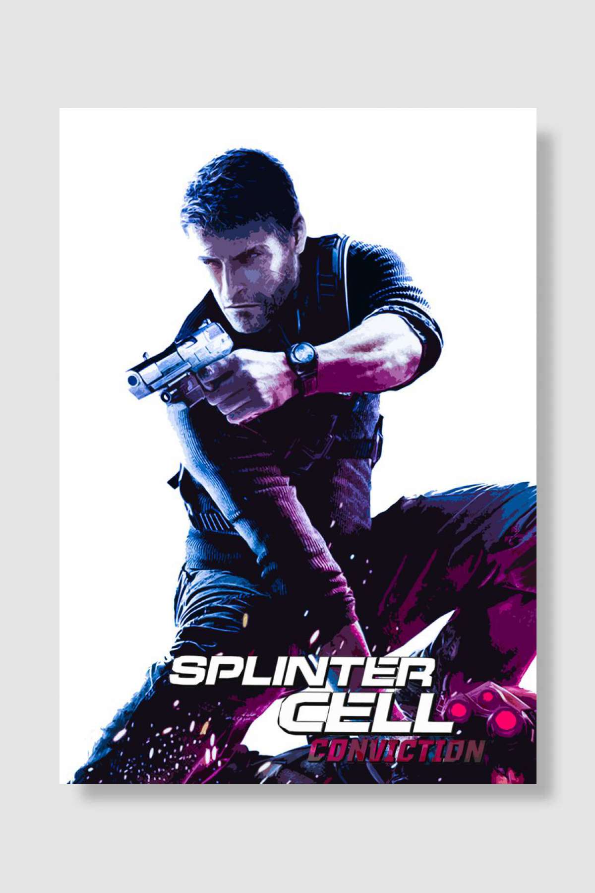 splintercell art poster Oyun Poster Çerçevesiz Yüksek Kalite Oyun Afiş Duvar Poster