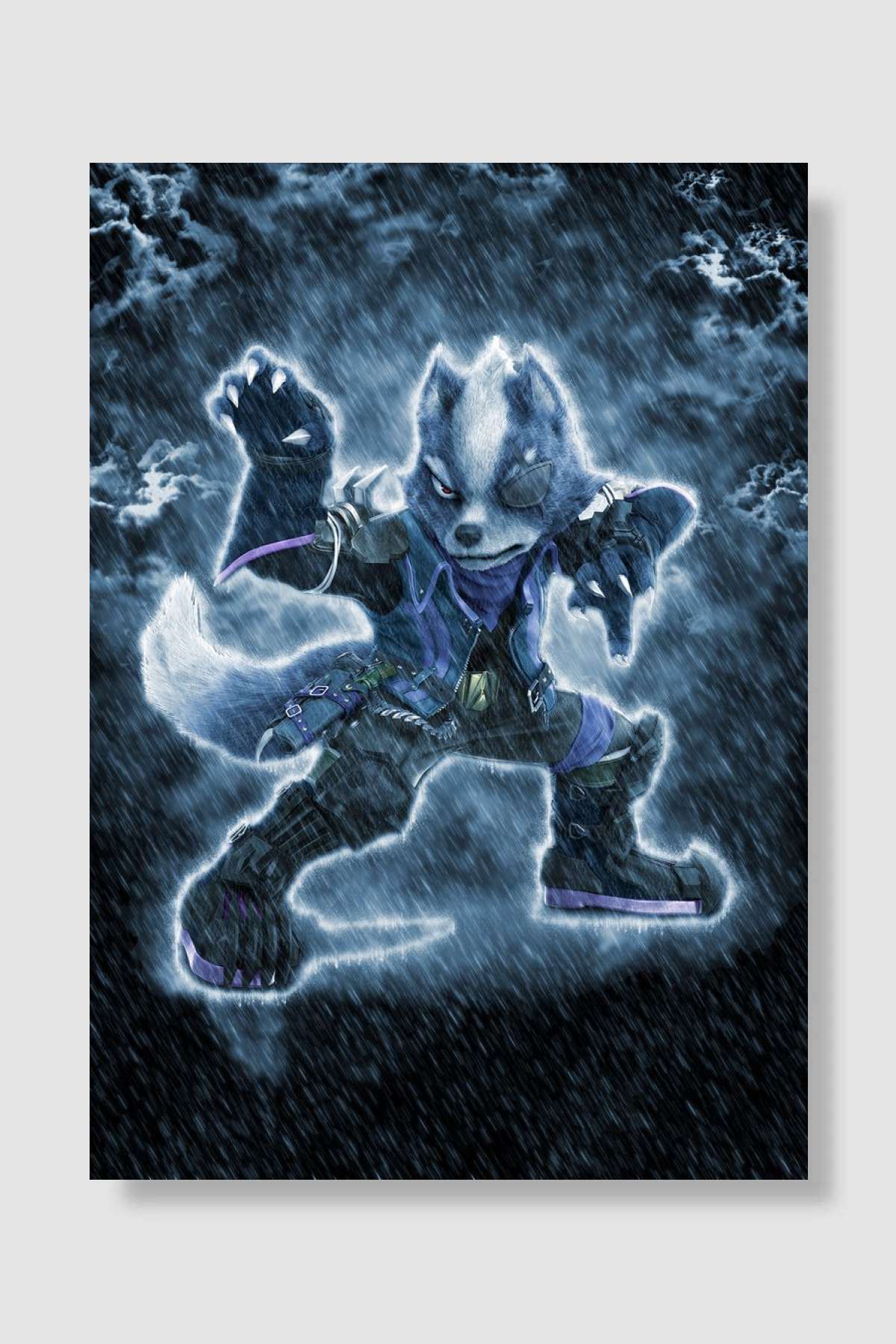 Wolf Oyun Poster Çerçevesiz Yüksek Kalite Oyun Afiş Duvar Poster