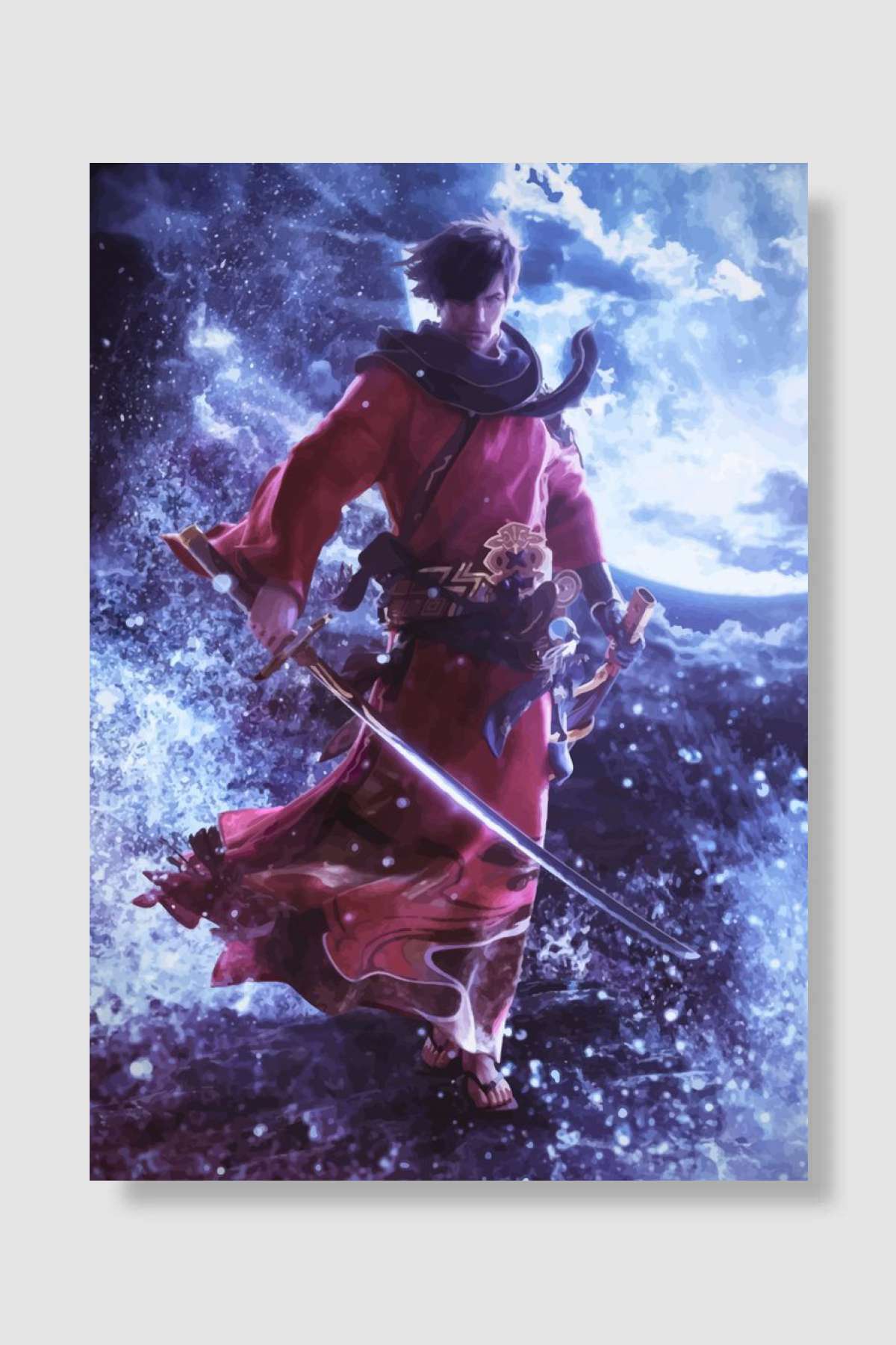 Final Fantasy Game Oyun Poster Çerçevesiz Yüksek Kalite Oyun Afiş Duvar Poster