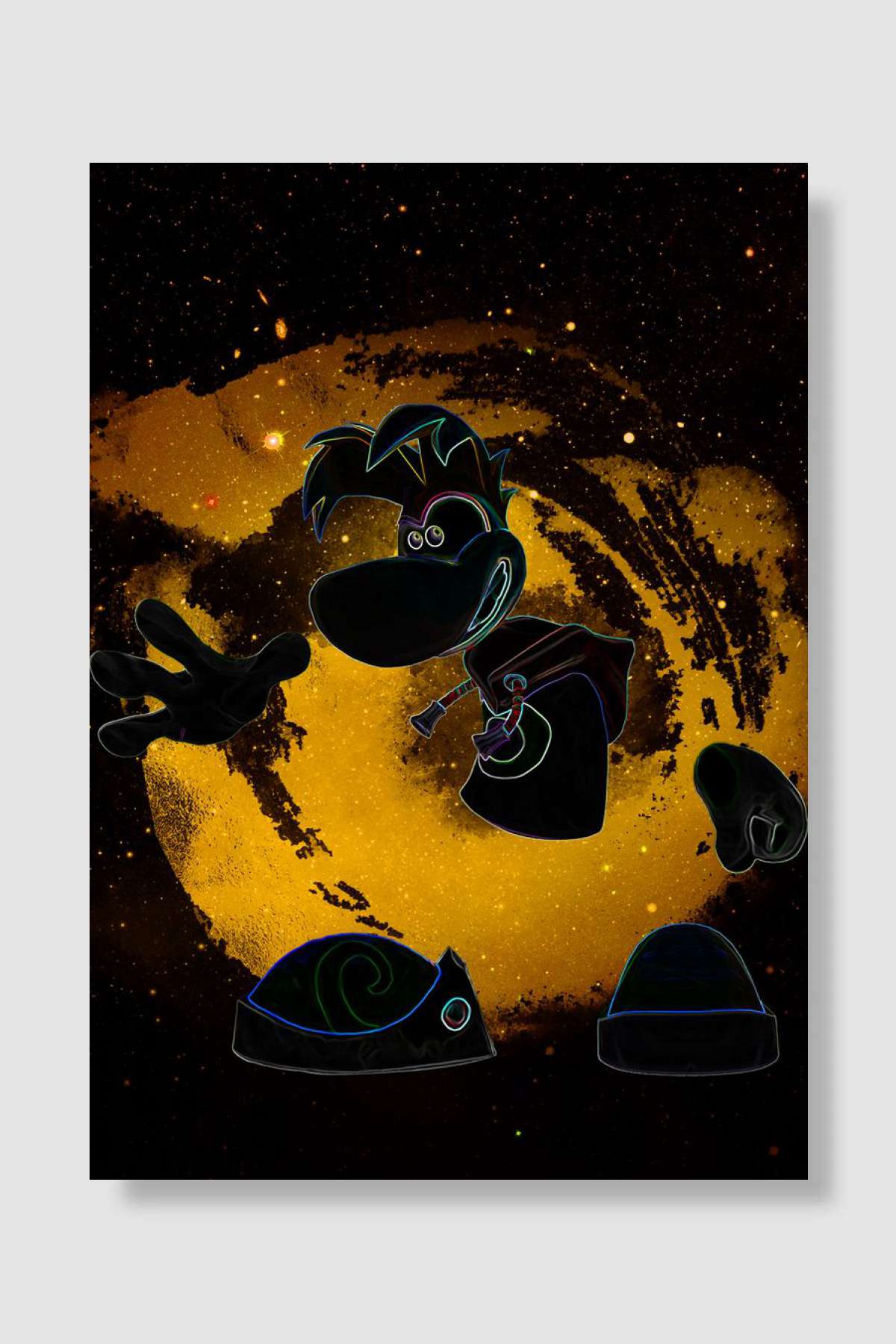 Rayman Oyun Poster Çerçevesiz Yüksek Kalite Oyun Afiş Duvar Poster