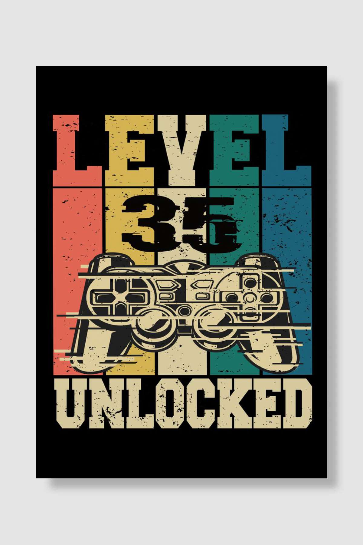 Level 35 Unlocked Oyun Poster Çerçevesiz Yüksek Kalite Oyun Afiş Duvar Poster - En İyi Fiyatlarla
