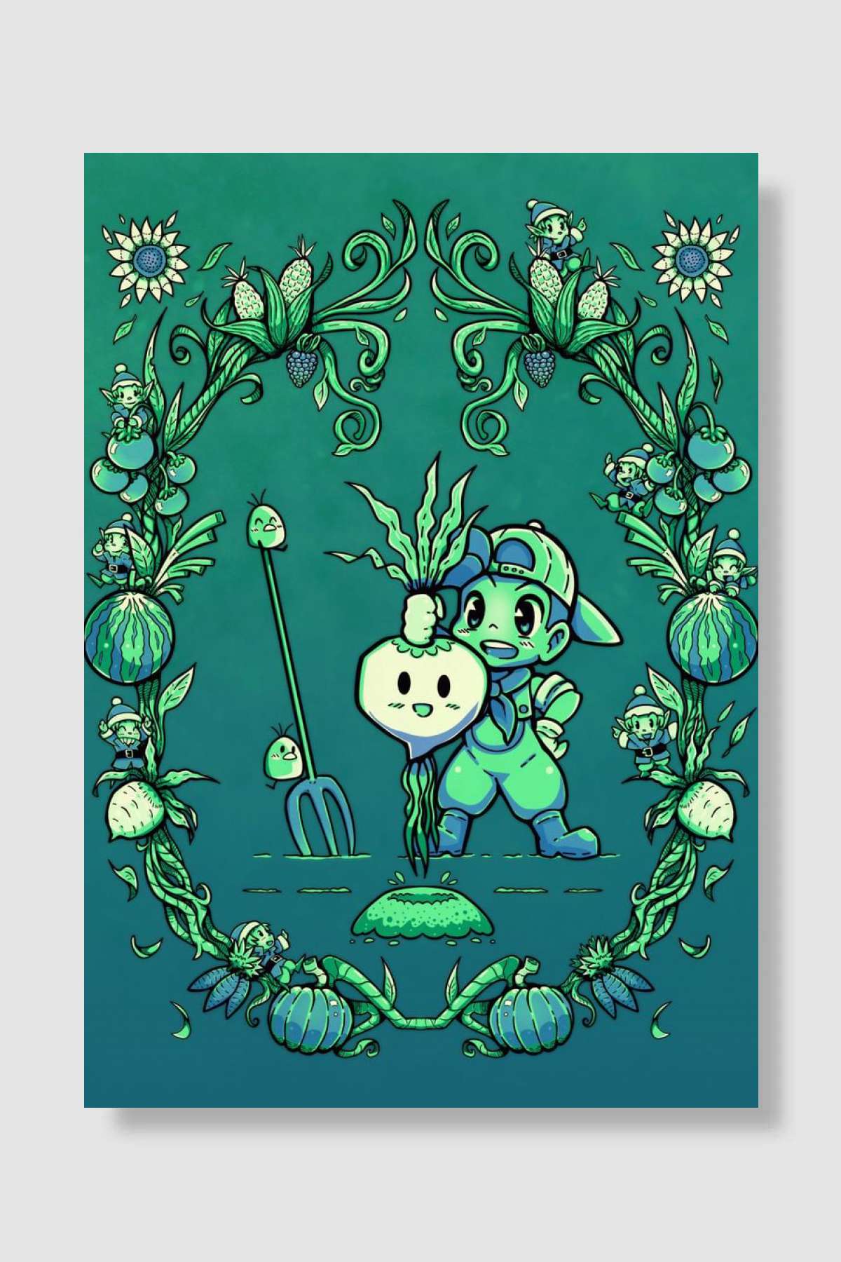 Fruit of the Harvest Oyun Poster Çerçevesiz Yüksek Kalite Oyun Afiş Duvar Poster