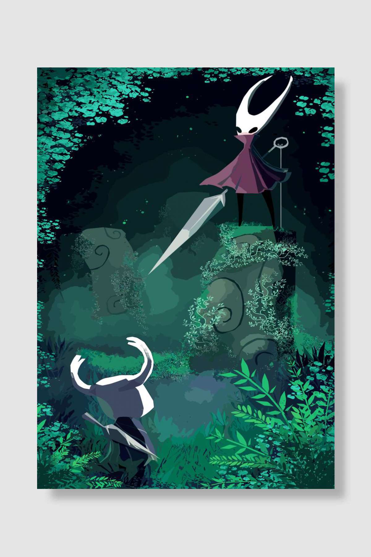 Hollow knight gaming Oyun Poster Çerçevesiz Yüksek Kalite Oyun Afiş Duvar Poster