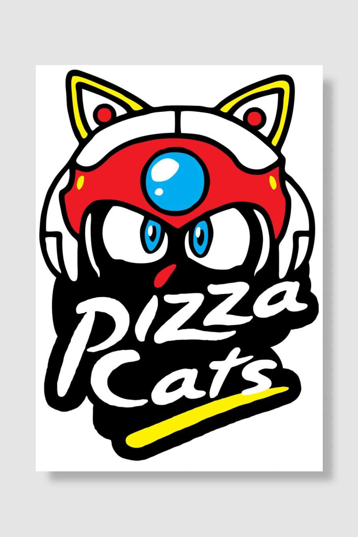 Pizza Cats Oyun Poster Çerçevesiz Yüksek Kalite Oyun Afiş Duvar Poster