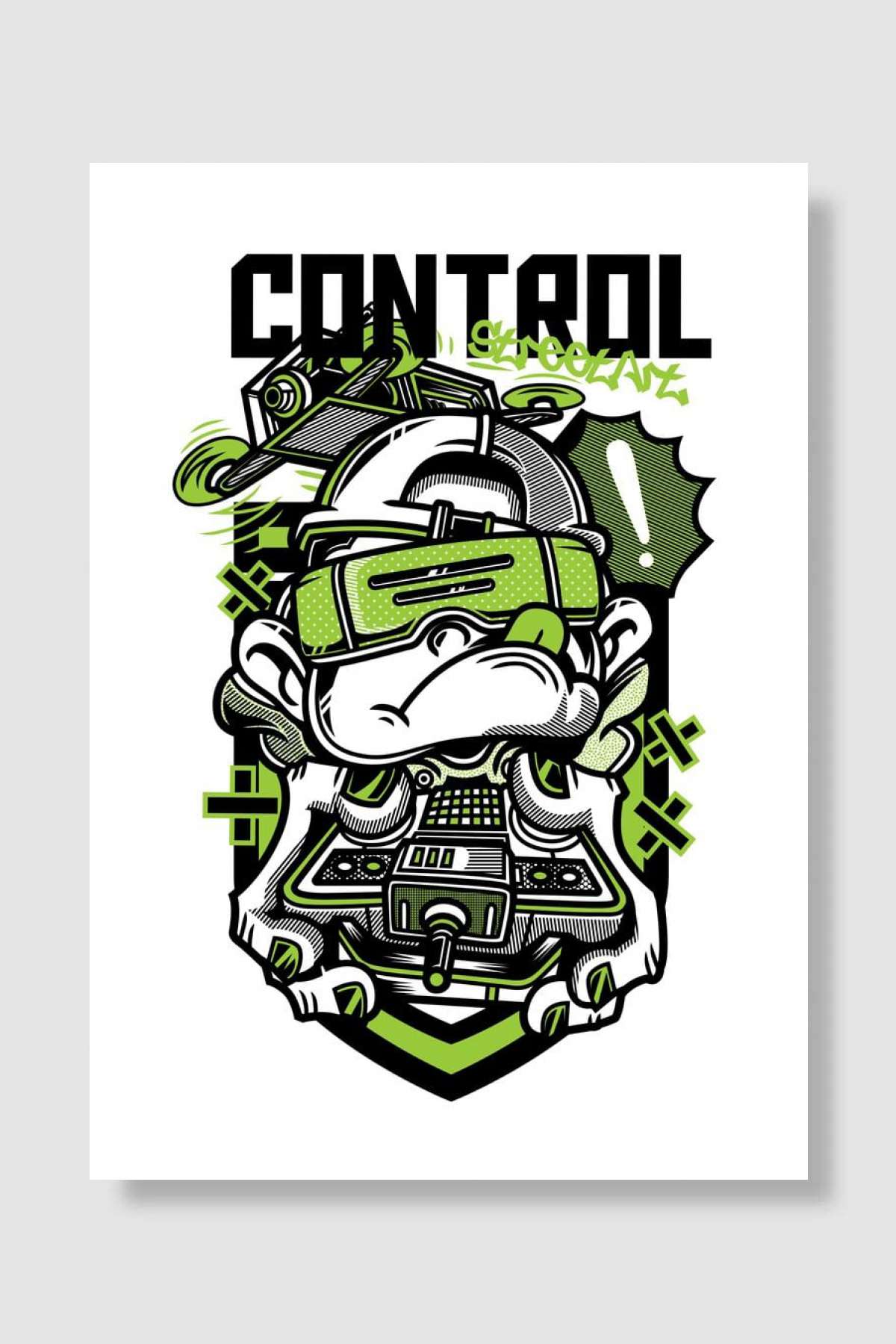 aboy with remote control Oyun Poster Çerçevesiz Yüksek Kalite Oyun Afiş Duvar Poster