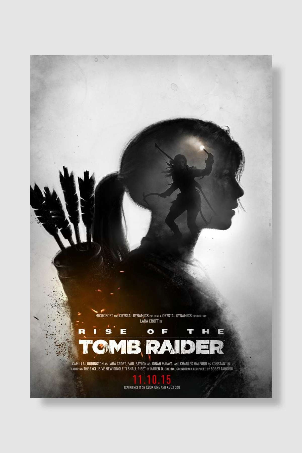 Rise Of The Tomb Raider Oyun Poster Çerçevesiz Yüksek Kalite Oyun Afiş Duvar Poster