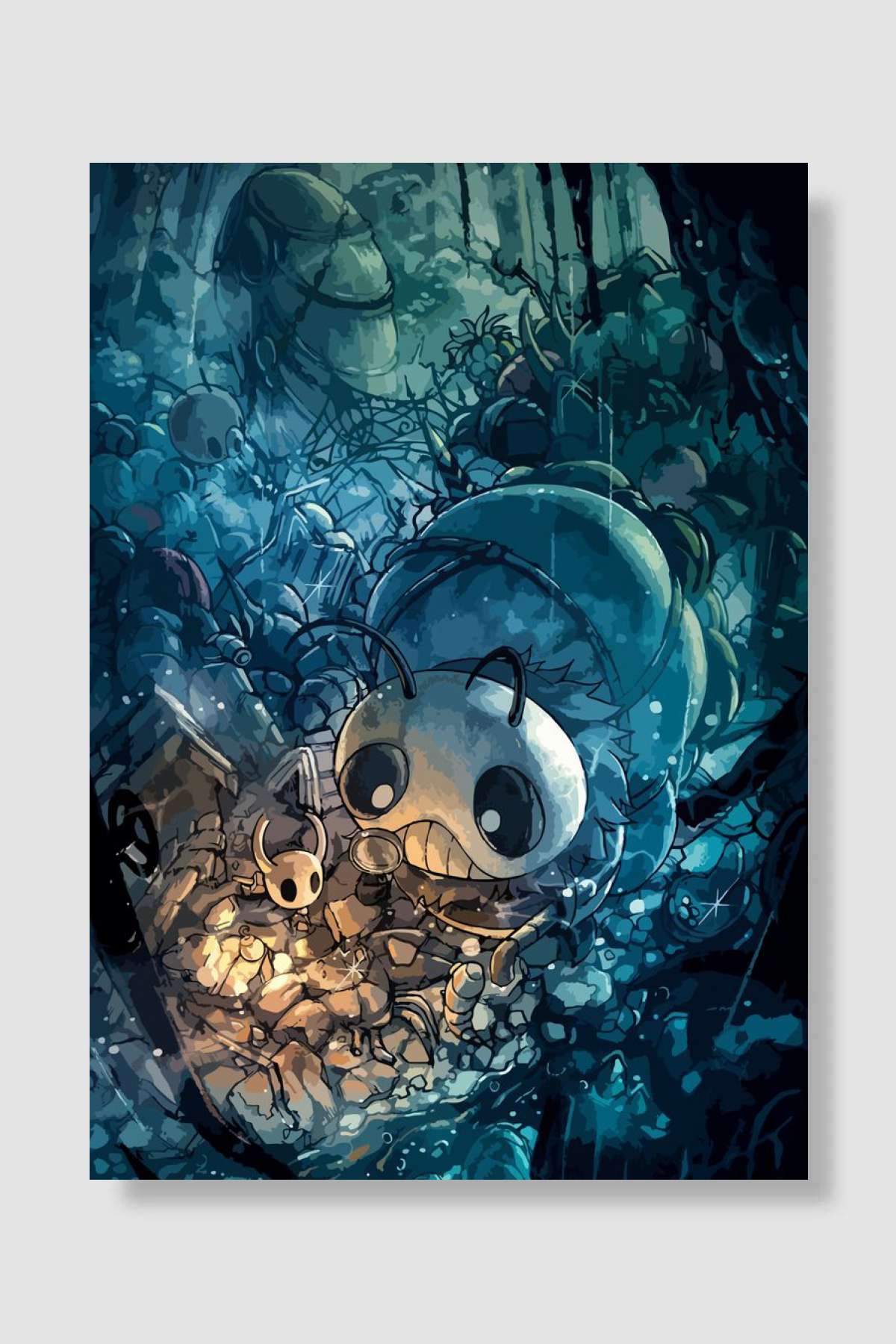 hollow knight Oyun Poster Çerçevesiz Yüksek Kalite Oyun Afiş Duvar Poster