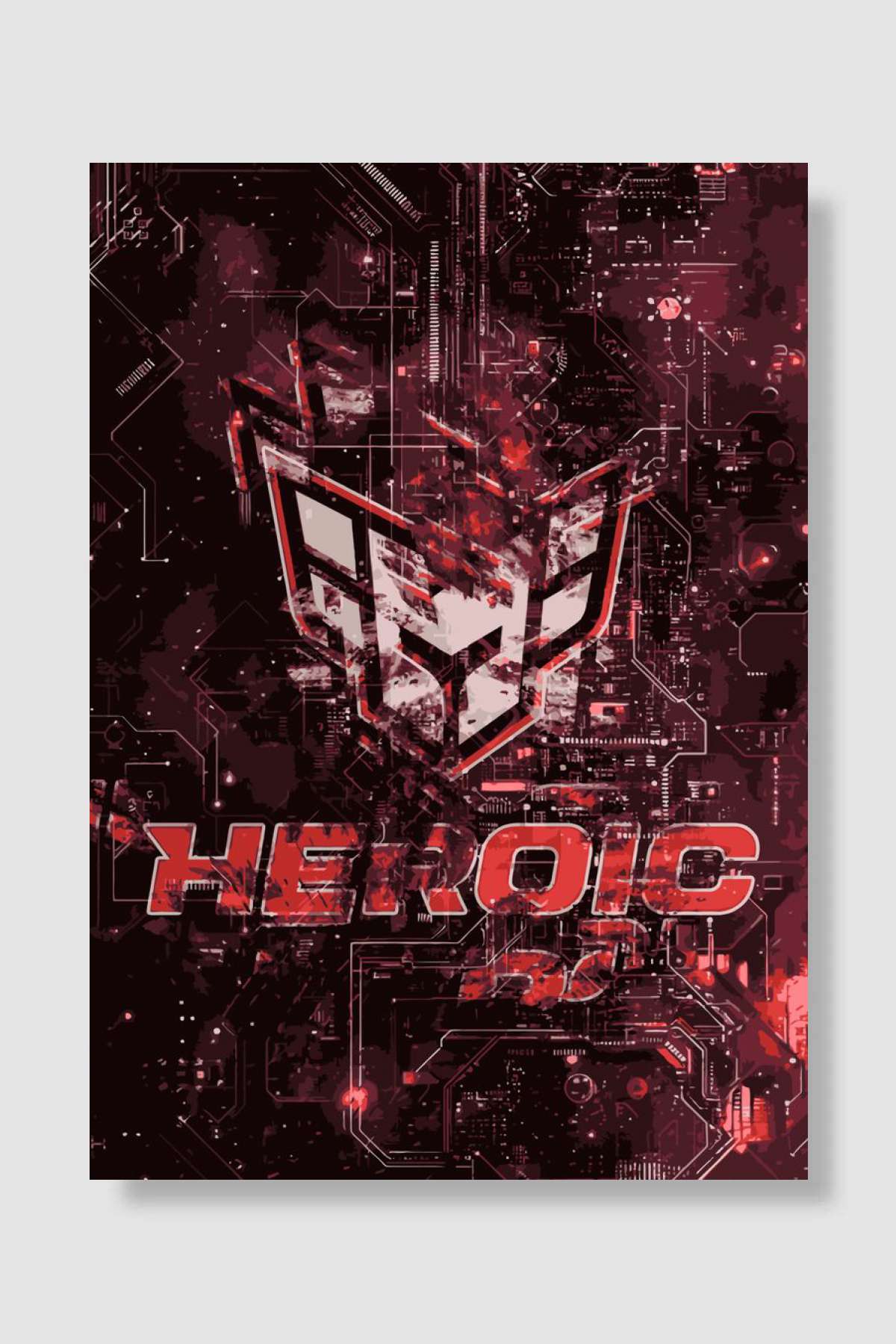 Heroic Esport Gaming Oyun Poster Çerçevesiz Yüksek Kalite Oyun Afiş Duvar Poster - En İyi Fiyatlarla