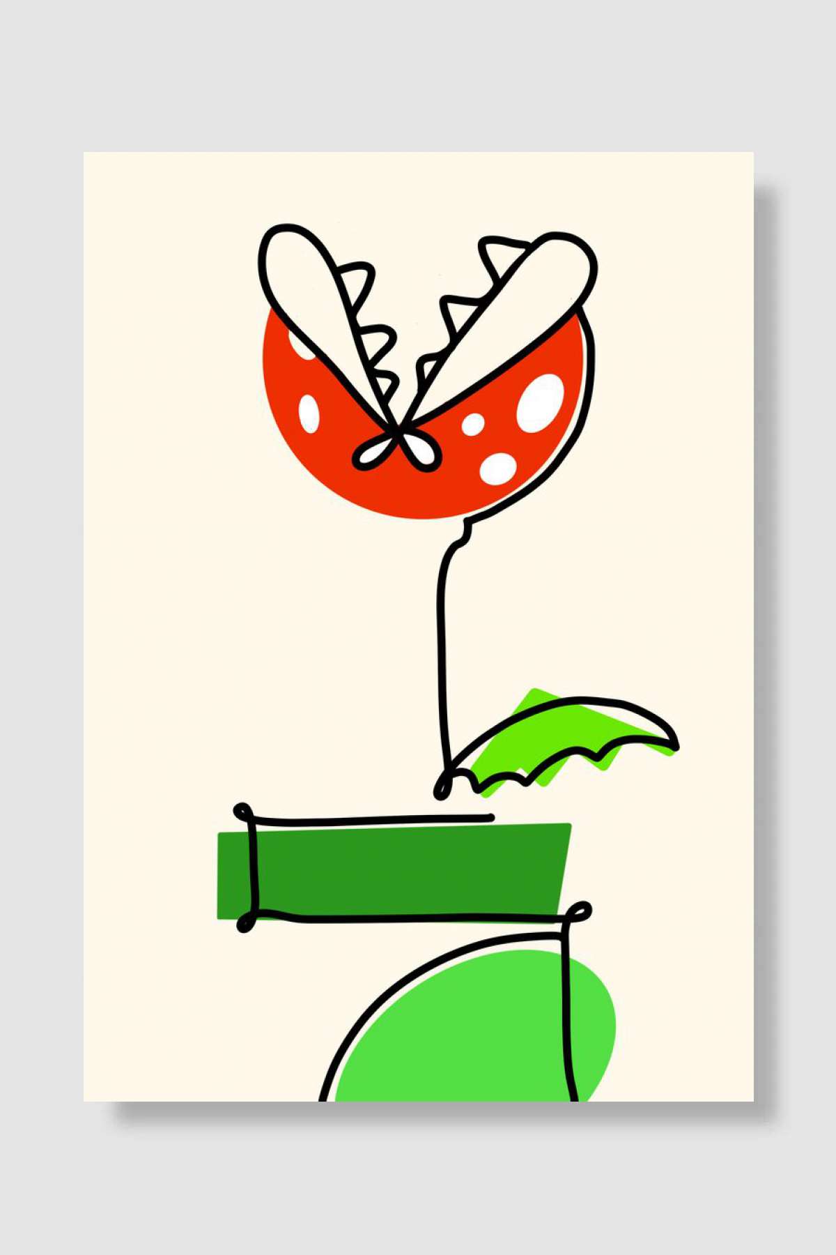 Evil plant Oyun Poster Çerçevesiz Yüksek Kalite Oyun Afiş Duvar Poster - En İyi Fiyatlarla