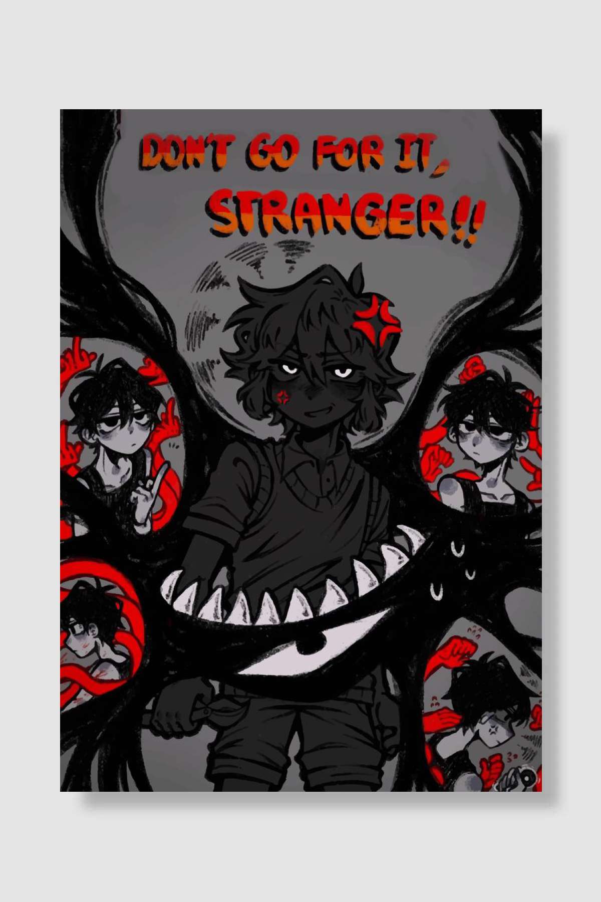 Omori Night Shade Oyun Poster Çerçevesiz Yüksek Kalite Oyun Afiş Duvar Poster