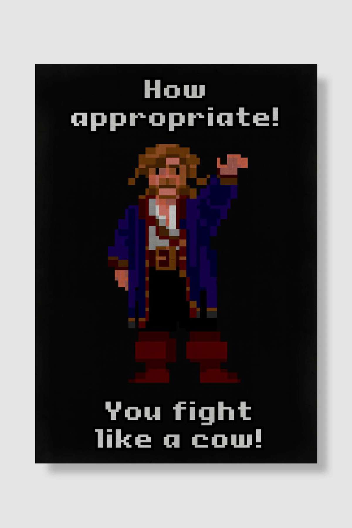 YOU FIGHT LIKE A COW! Oyun Poster Çerçevesiz Yüksek Kalite Oyun Afiş Duvar Poster