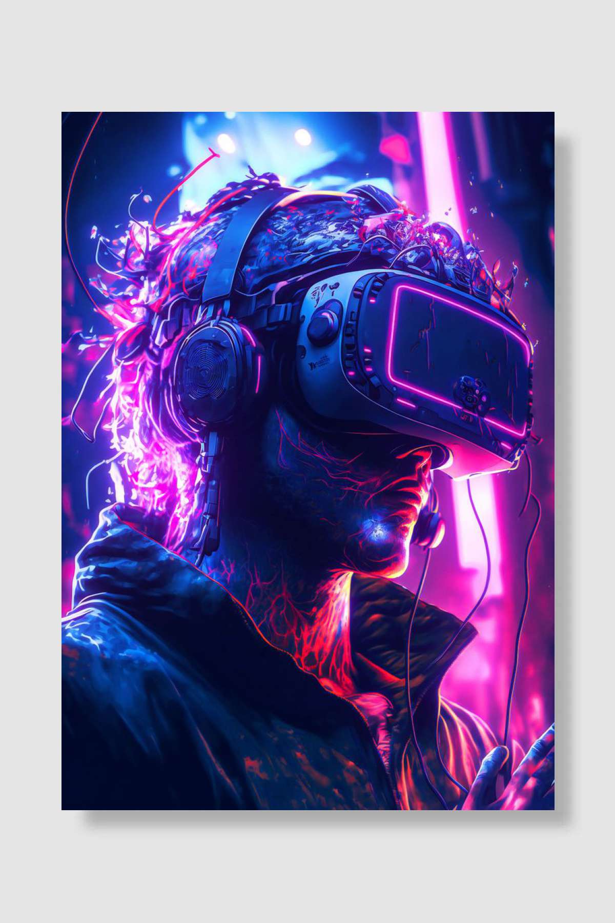 VR GAMER Oyun Poster Çerçevesiz Yüksek Kalite Oyun Afiş Duvar Poster - En İyi Fiyatlarla