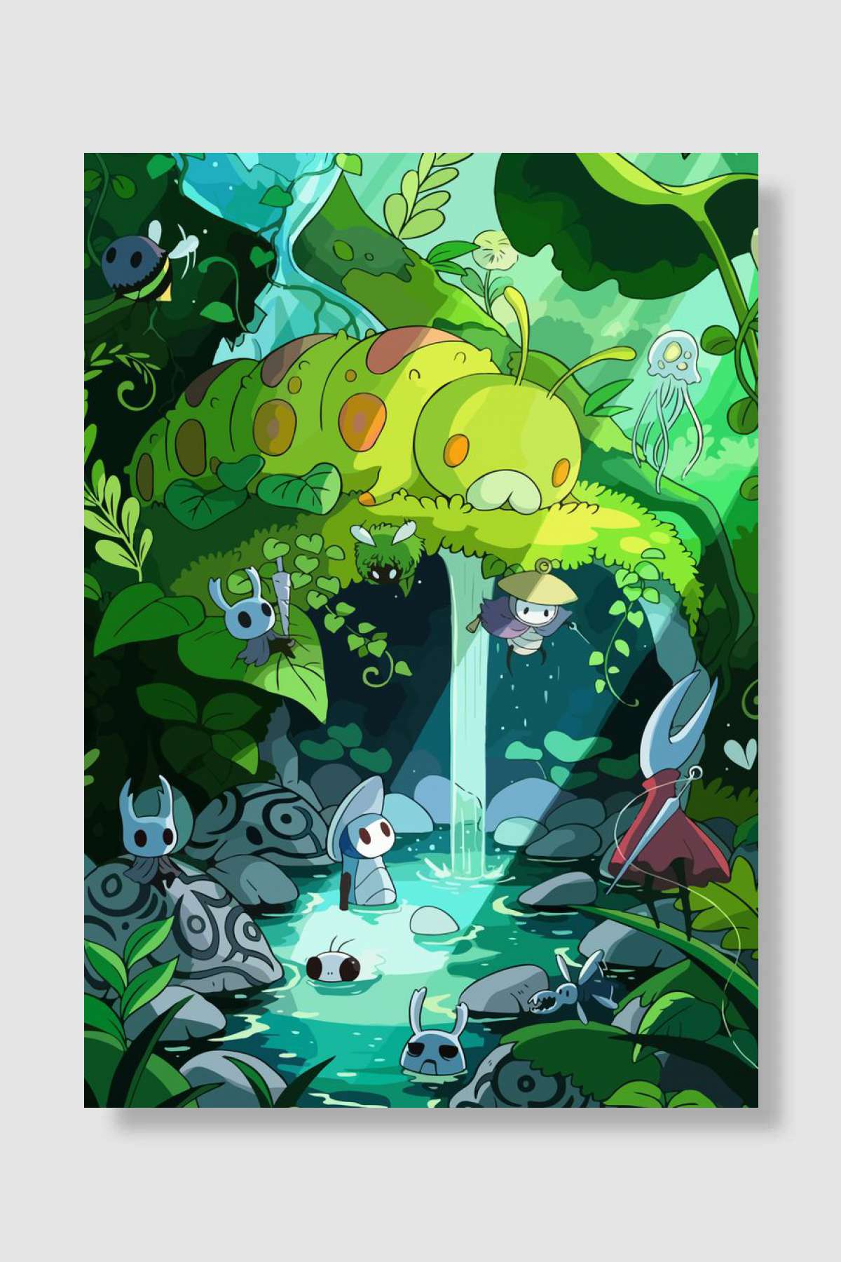 light hollow knight Oyun Poster Çerçevesiz Yüksek Kalite Oyun Afiş Duvar Poster