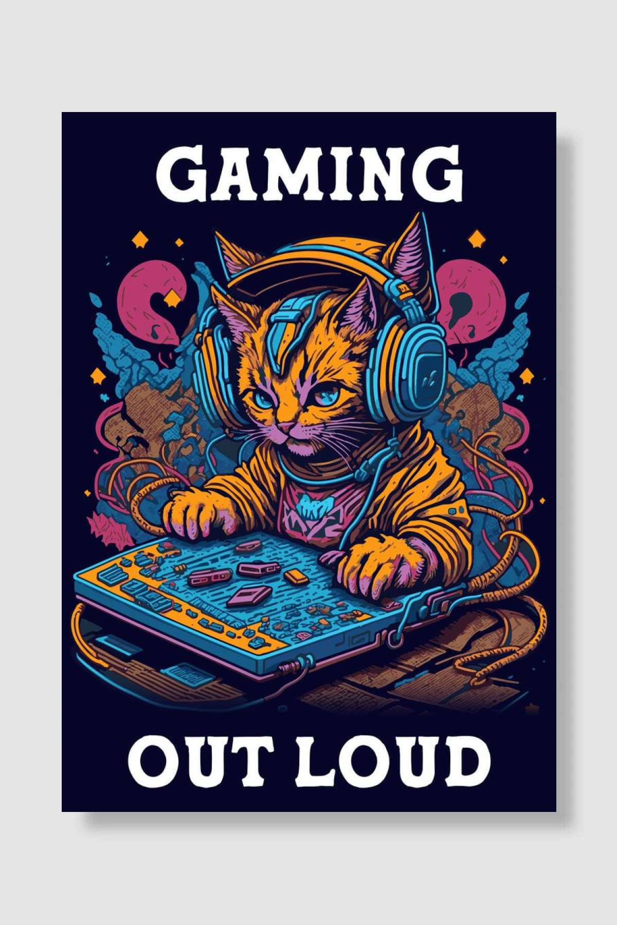 Gaming Out Loud Oyun Poster Çerçevesiz Yüksek Kalite Oyun Afiş Duvar Poster