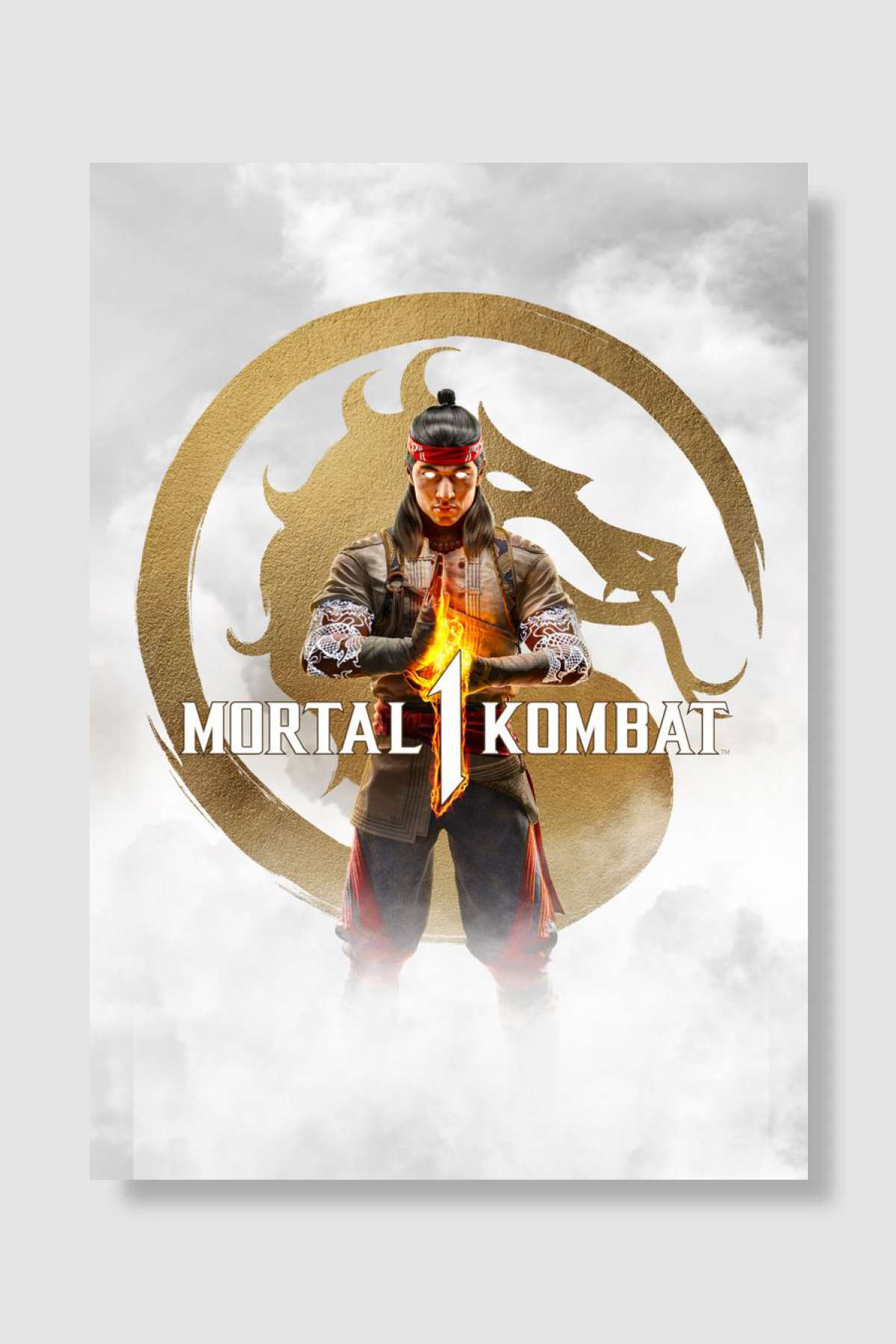 Mortal Kombat 1 Gold Oyun Poster Çerçevesiz Yüksek Kalite Oyun Afiş Duvar Poster - En İyi Fiyatlarla