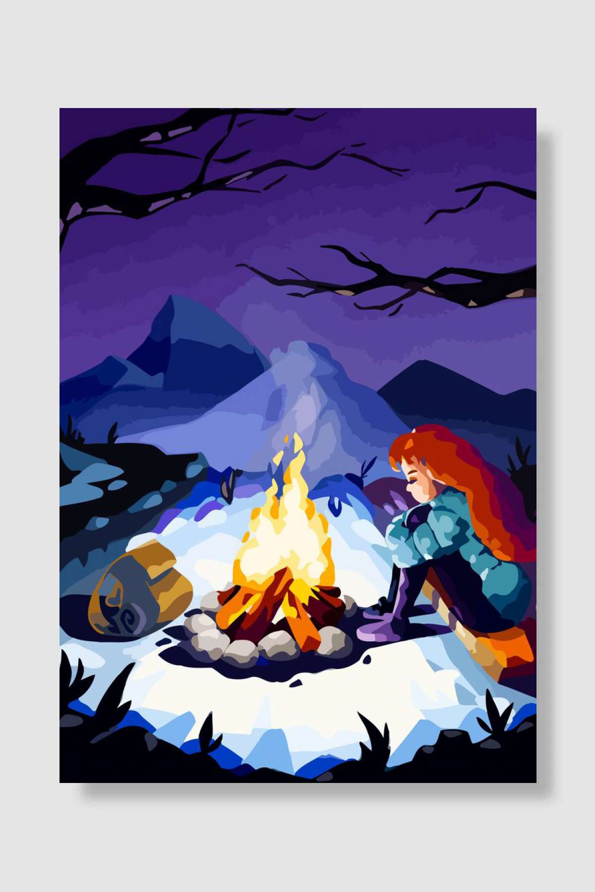 Celeste Bonfire Game Oyun Poster Çerçevesiz Yüksek Kalite Oyun Afiş Duvar Poster