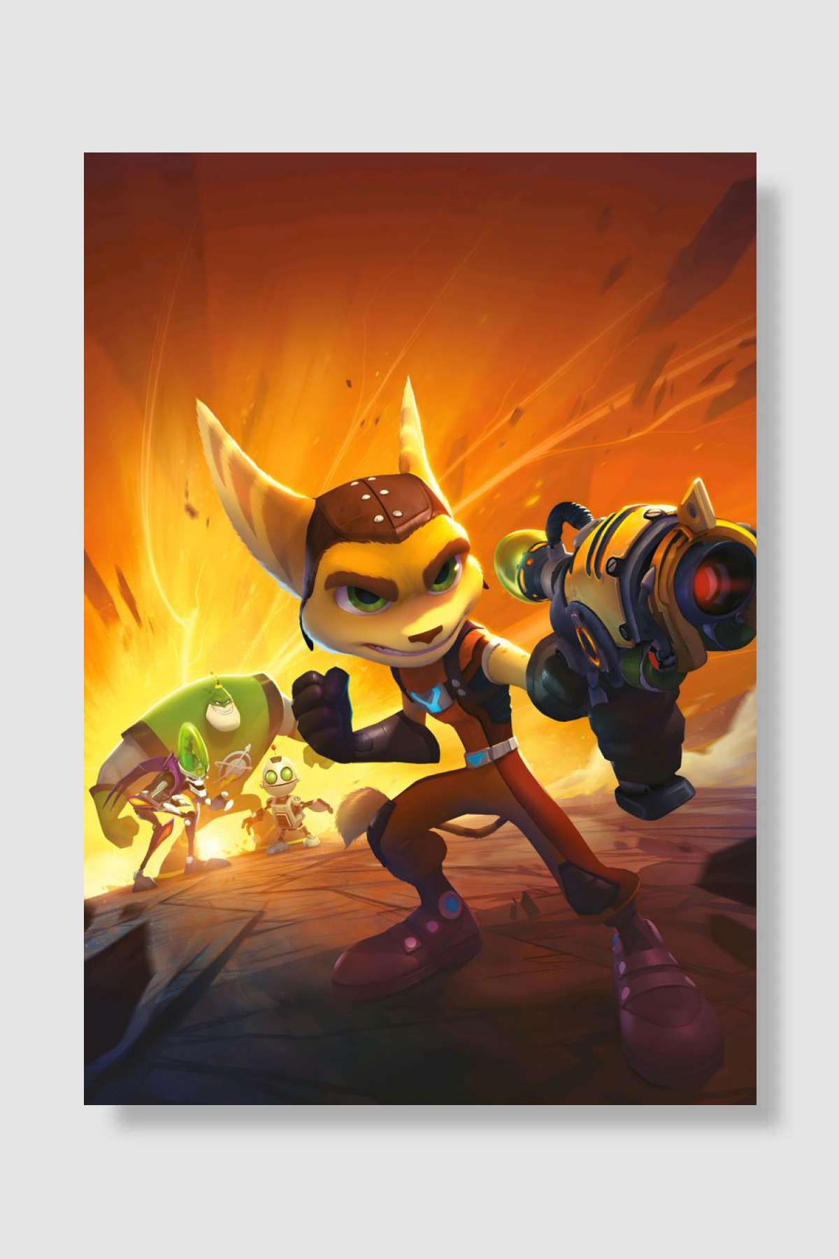 Ratchet n Clank Oyun Poster Çerçevesiz Yüksek Kalite Oyun Afiş Duvar Poster