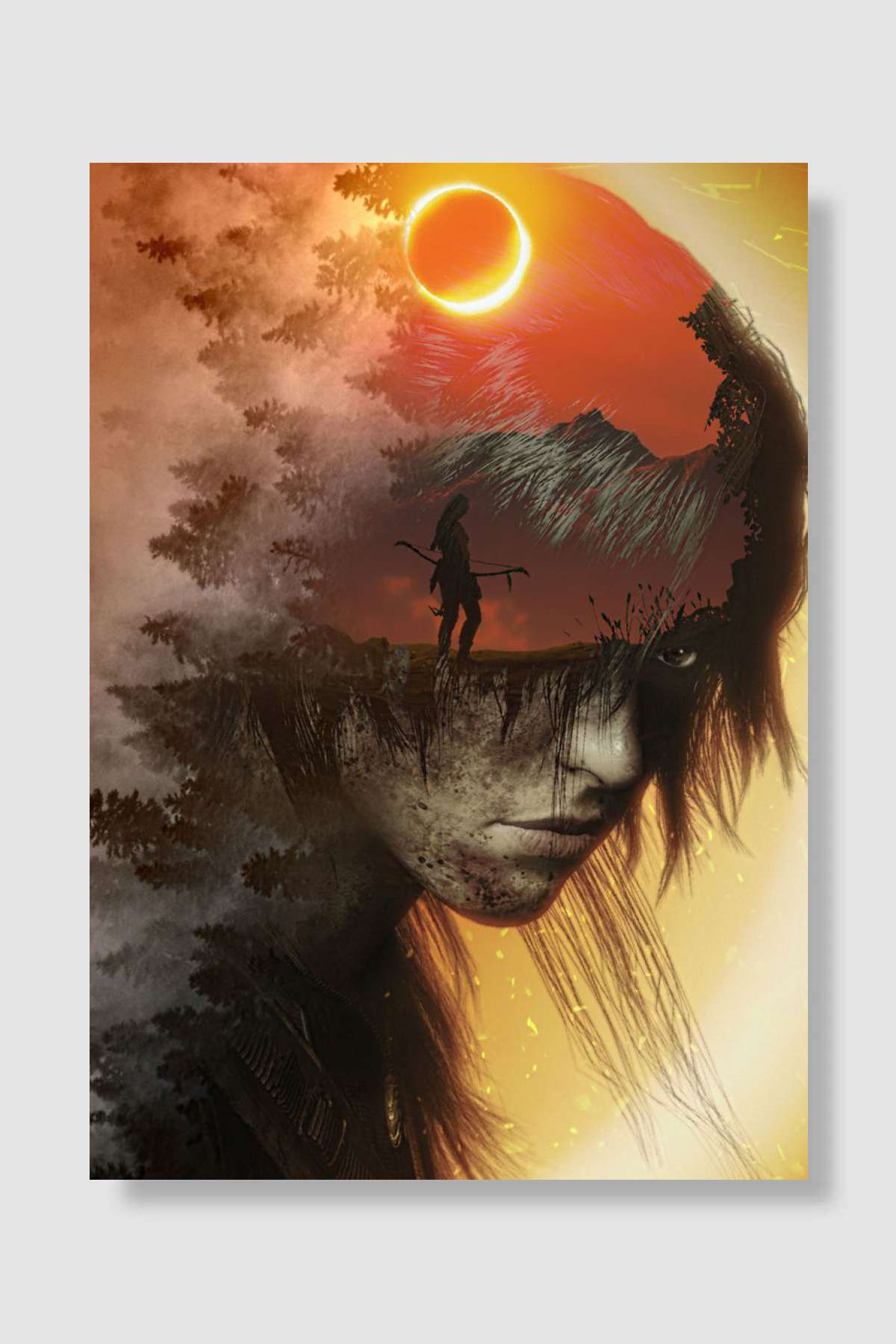 tomb raider double exp Oyun Poster Çerçevesiz Yüksek Kalite Oyun Afiş Duvar Poster - En İyi Fiyatlarla