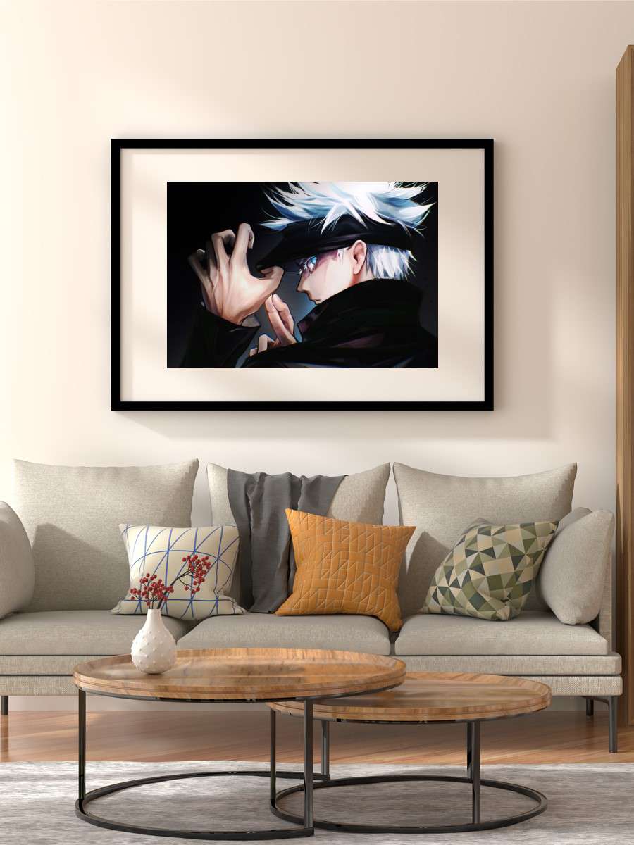 Gojo jujutsu kaisen Anime Poster Çerçevesiz Yüksek Kalite Anime Duvar Poster
