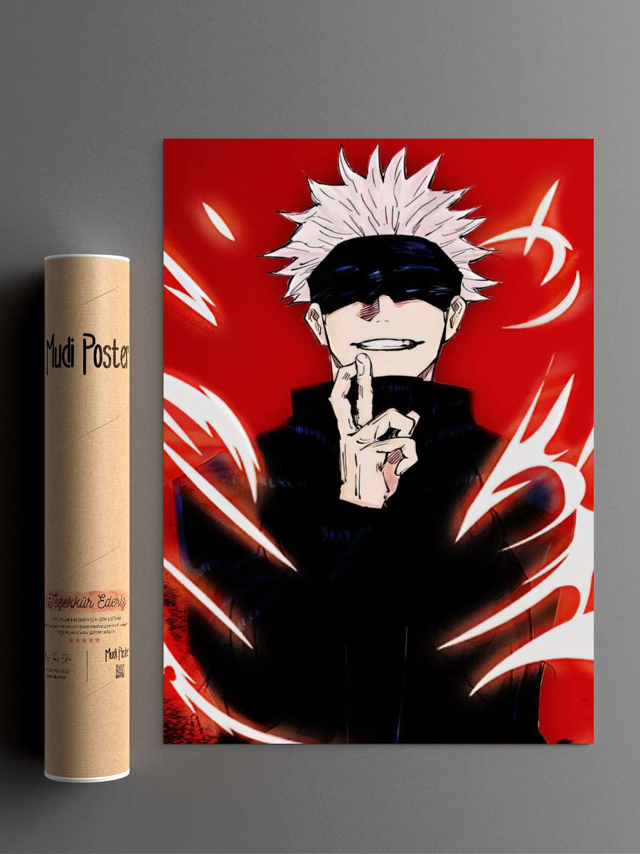 Gojo jujutsu kaisen Anime Poster Çerçevesiz Yüksek Kalite Anime Duvar Poster