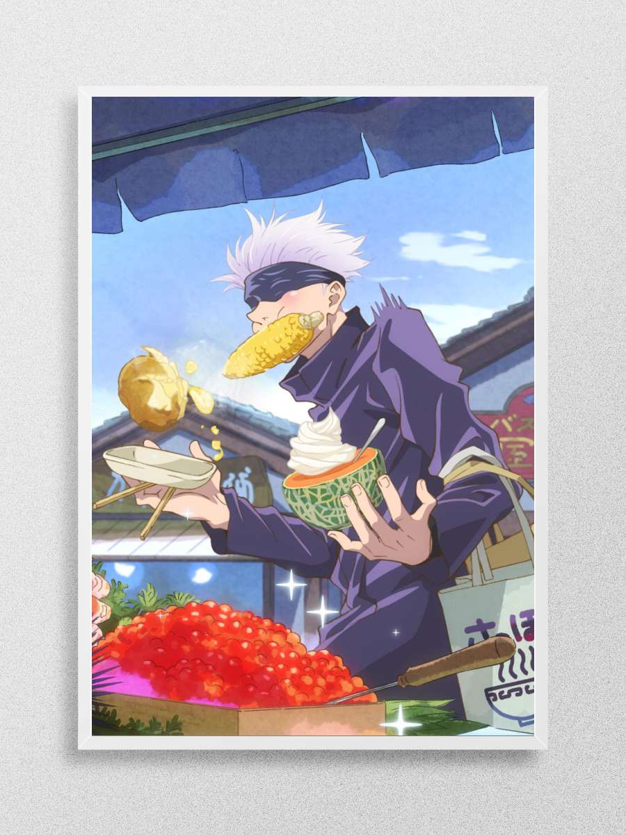 Gojo Anime Poster Çerçevesiz Yüksek Kalite Anime Duvar Poster