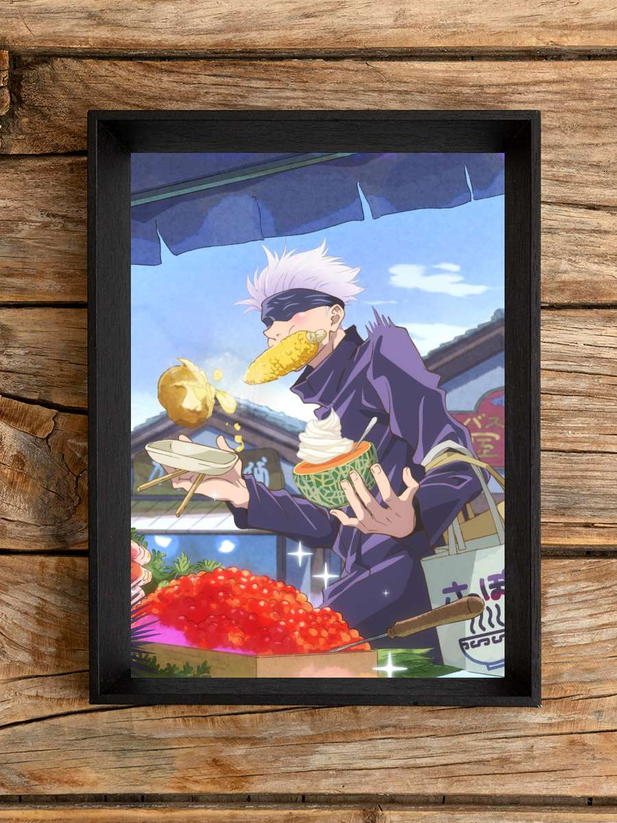 Gojo Anime Poster Çerçevesiz Yüksek Kalite Anime Duvar Poster