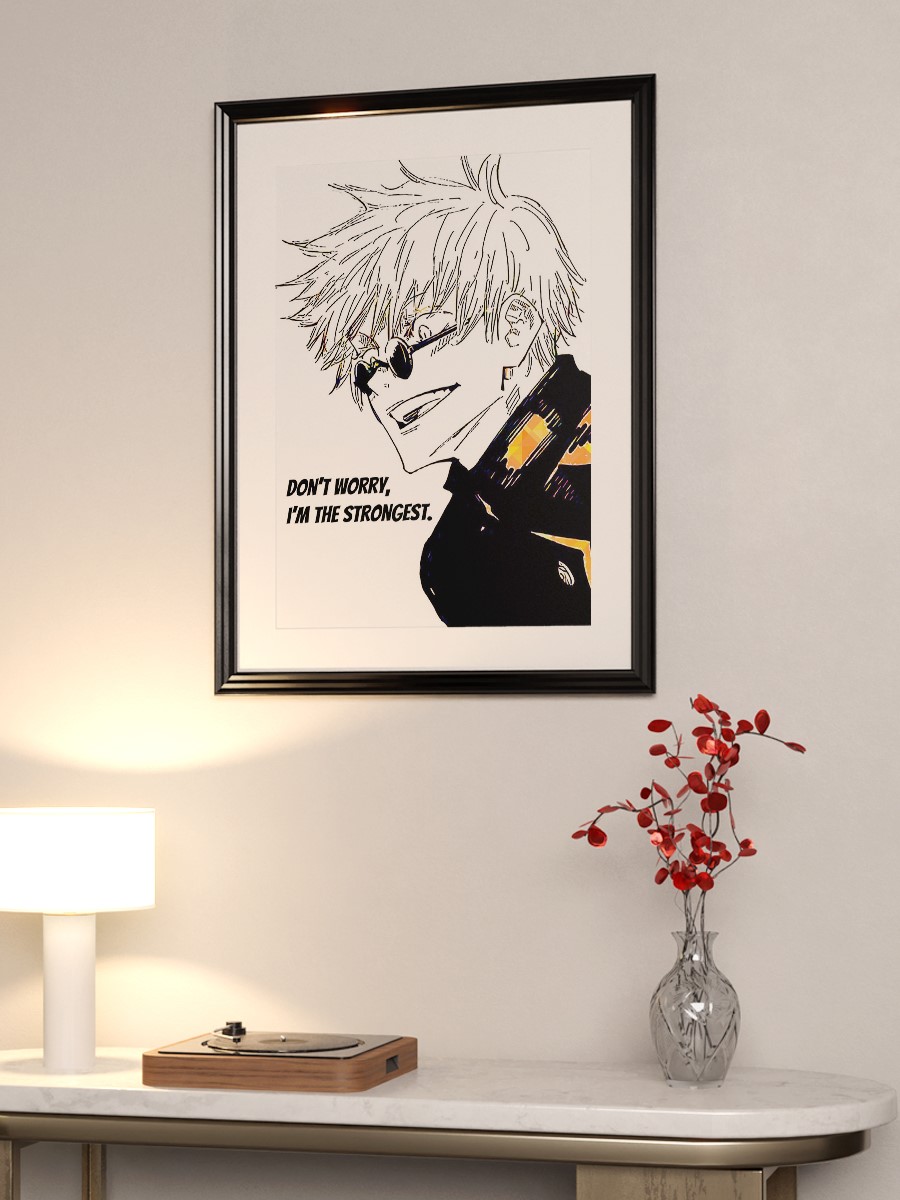 Gojo Satoru Anime Poster Çerçevesiz Yüksek Kalite Anime Duvar Poster