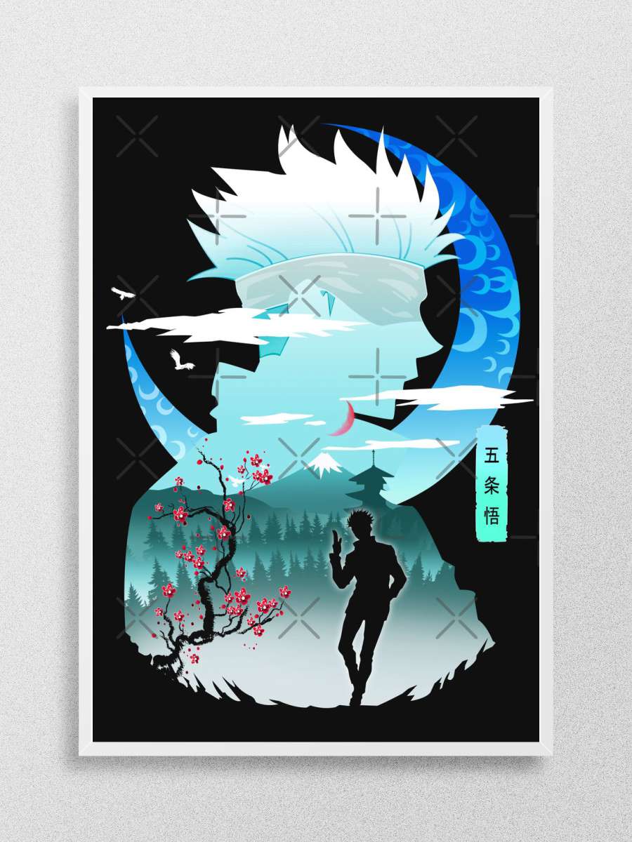 Gojo Satoru Anime Poster Çerçevesiz Yüksek Kalite Anime Duvar Poster