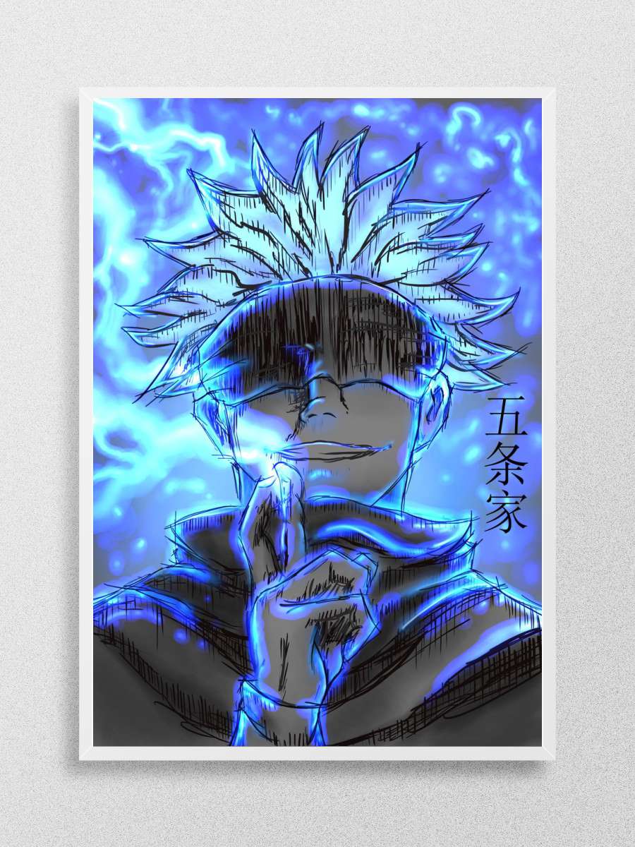 Gojo Satoru Anime Poster Çerçevesiz Yüksek Kalite Anime Duvar Poster