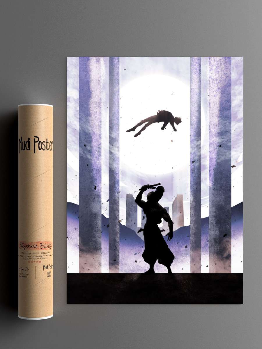 Gojo vs Toji Anime Poster Çerçevesiz Yüksek Kalite Anime Duvar Poster