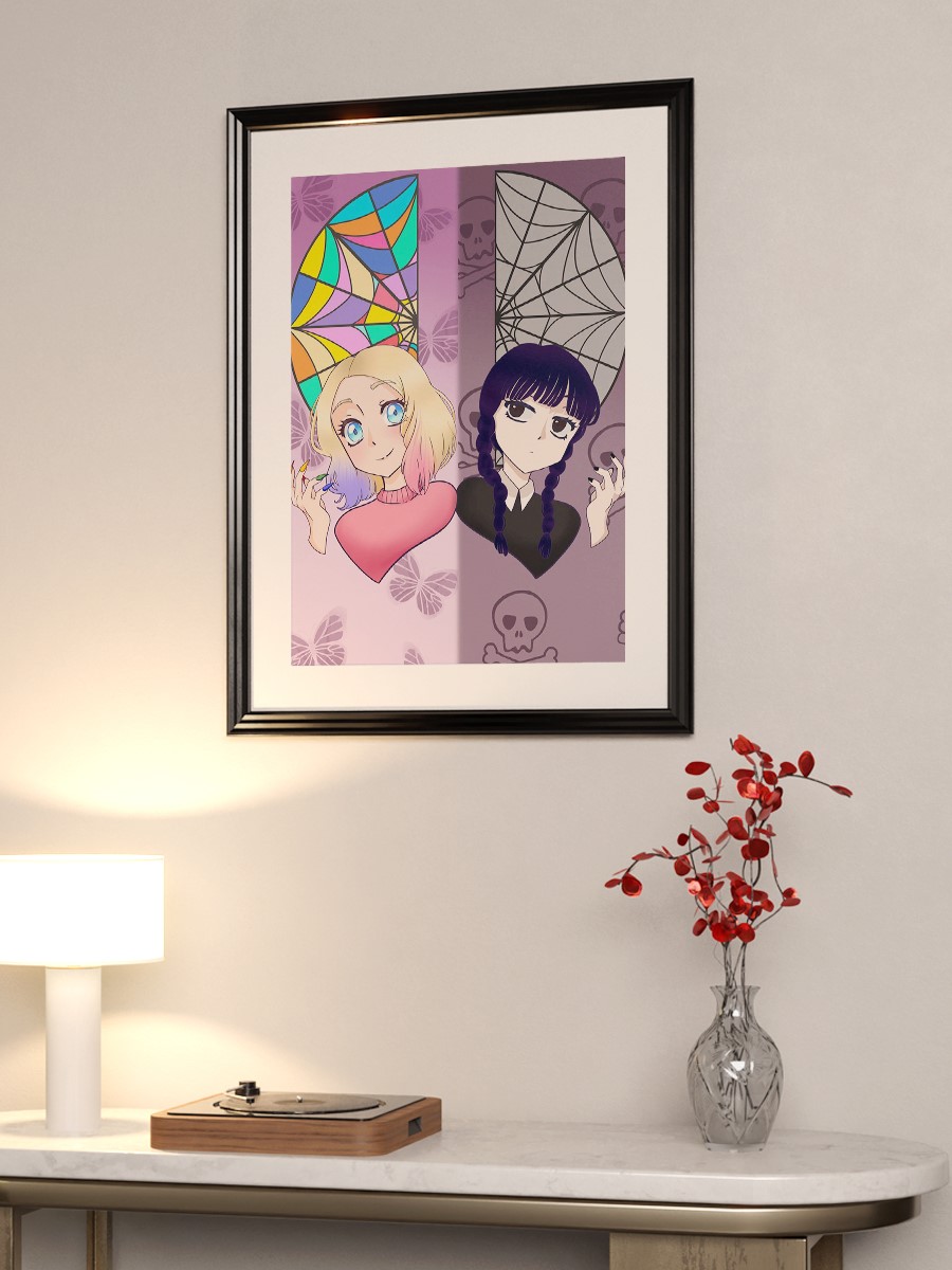 Goth and Pop Anime Poster Çerçevesiz Yüksek Kalite Anime Duvar Poster