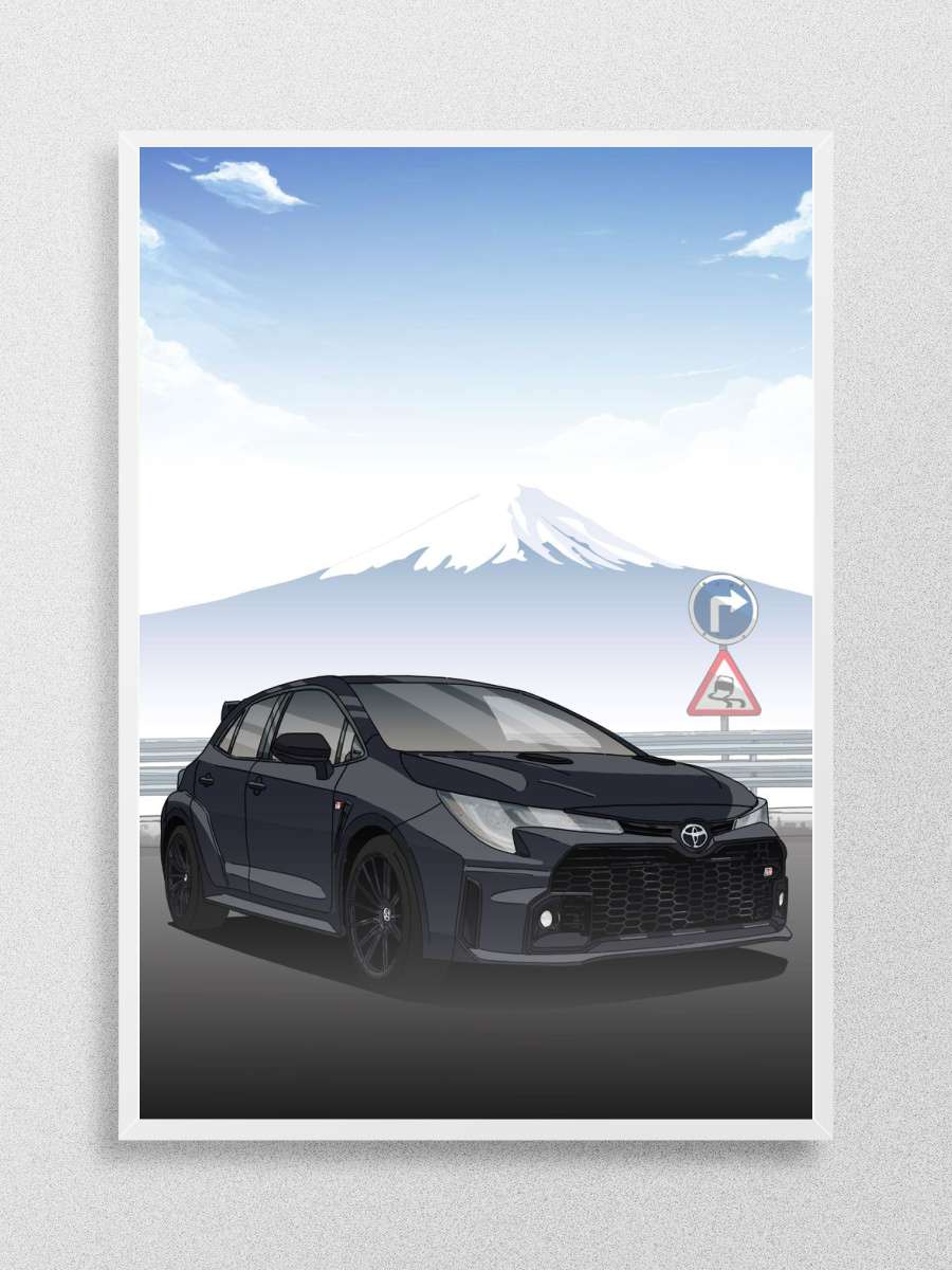 GR Corolla Anime Poster Çerçevesiz Yüksek Kalite Anime Duvar Poster