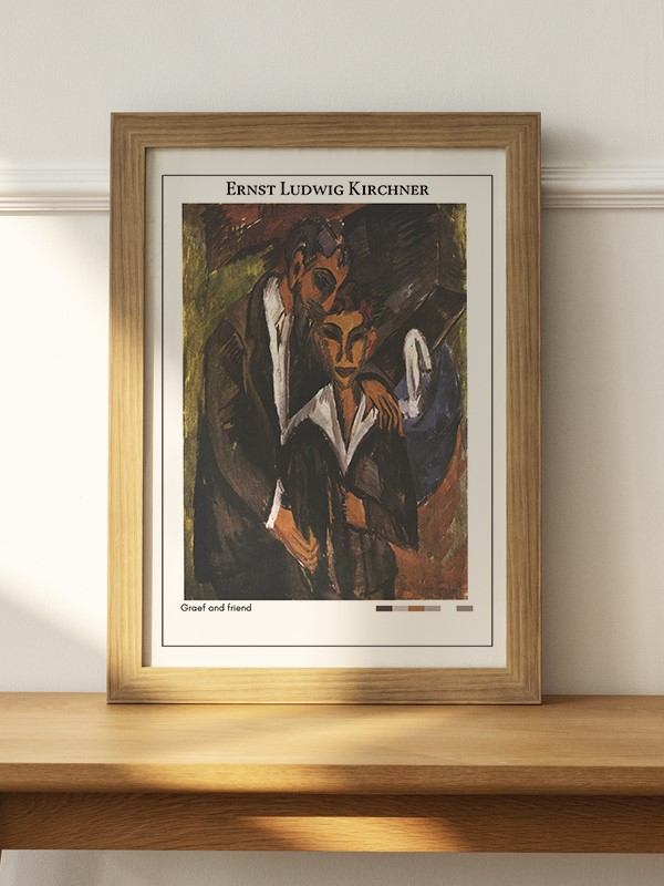 Ernst Ludwig Kirchner Graef and friend Poster - En İyi Fiyatlarla
