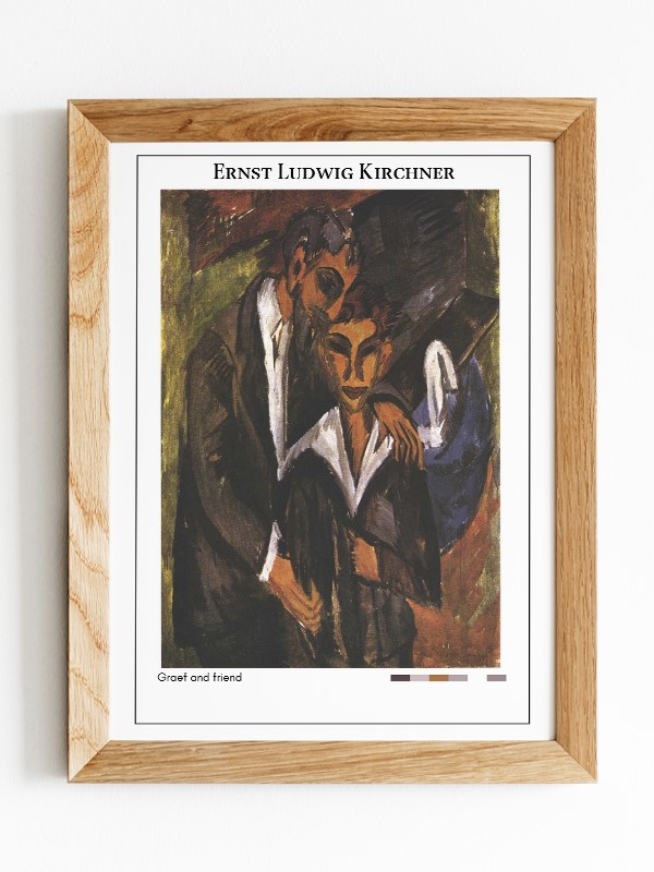 Ernst Ludwig Kirchner Graef and friend Poster