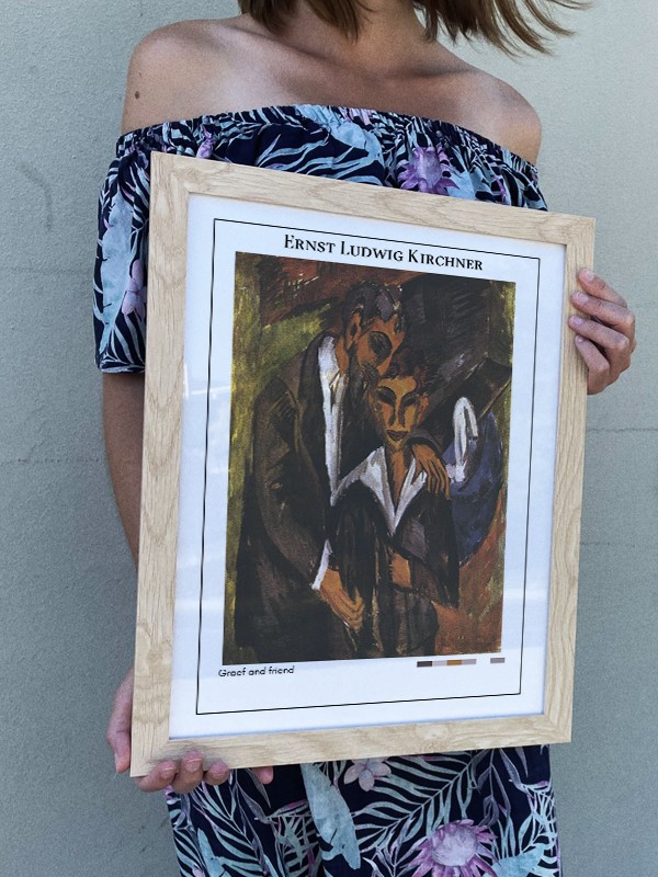 Ernst Ludwig Kirchner Graef and friend Poster