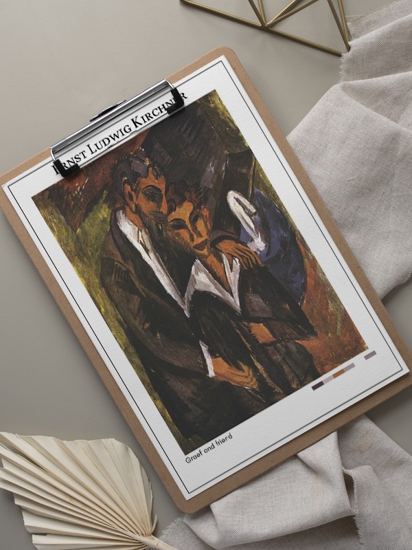 Ernst Ludwig Kirchner Graef and friend Poster
