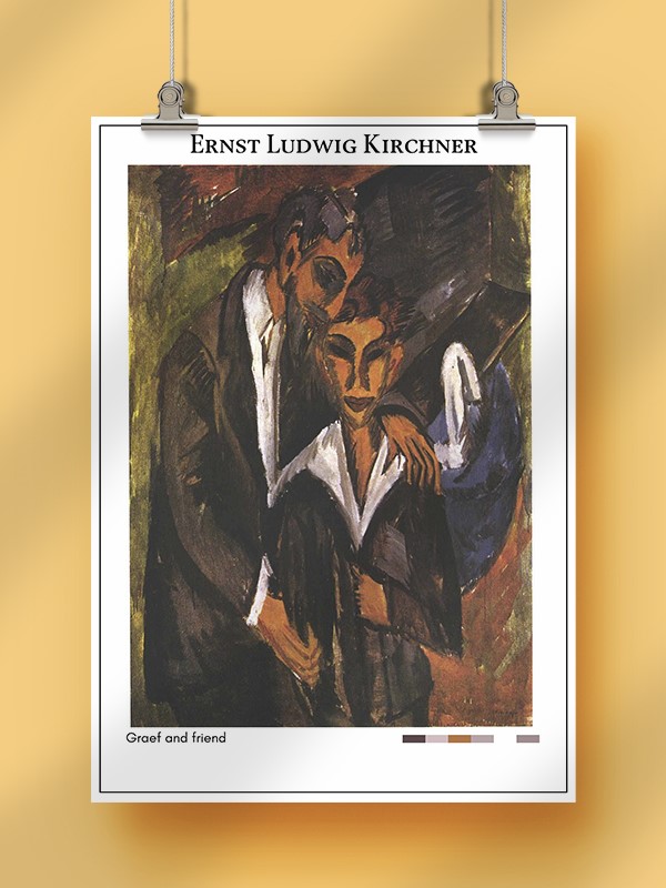 Ernst Ludwig Kirchner Graef and friend Poster