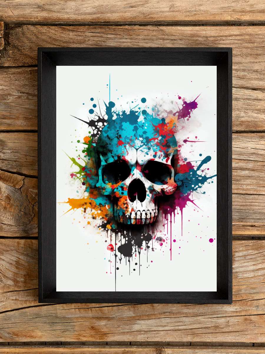 Graffiti Skull Anime Poster Çerçevesiz Yüksek Kalite Anime Duvar Poster