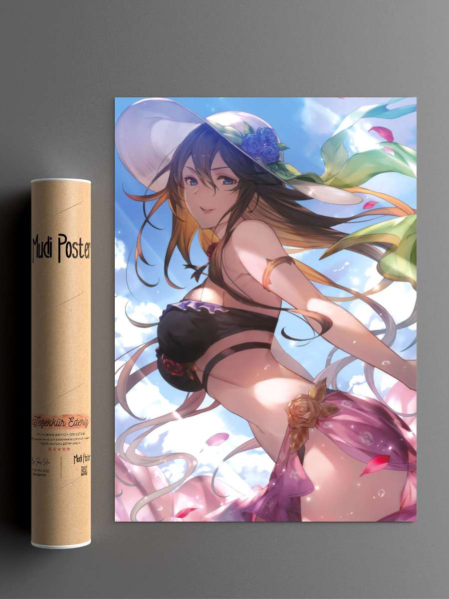 Granblue Fantasy Rosetta Anime Poster Çerçevesiz Yüksek Kalite Anime Duvar Poster