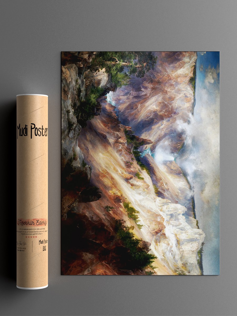 Grand Canyon Yellowstone Tablo Sanatsal Ünlü Ressam Poster Çerçevesiz Yüksek Kalite Poster