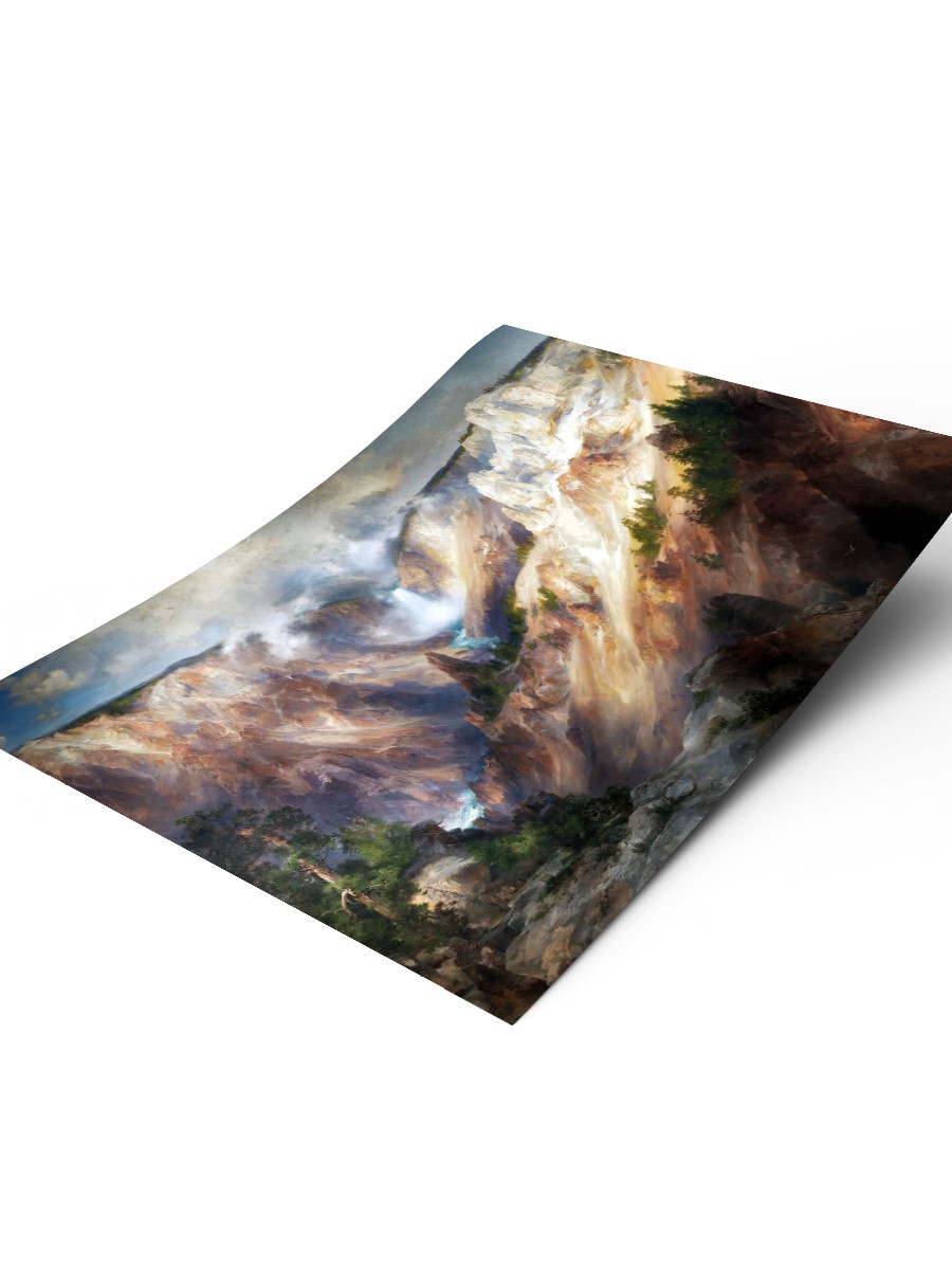 Grand Canyon Yellowstone Tablo Sanatsal Ünlü Ressam Poster Çerçevesiz Yüksek Kalite Poster