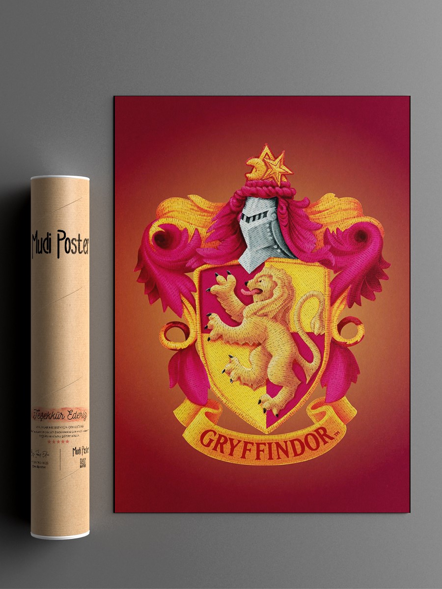 Gryffindor Insignia Poster, Çerçevesiz Tv Film Poster