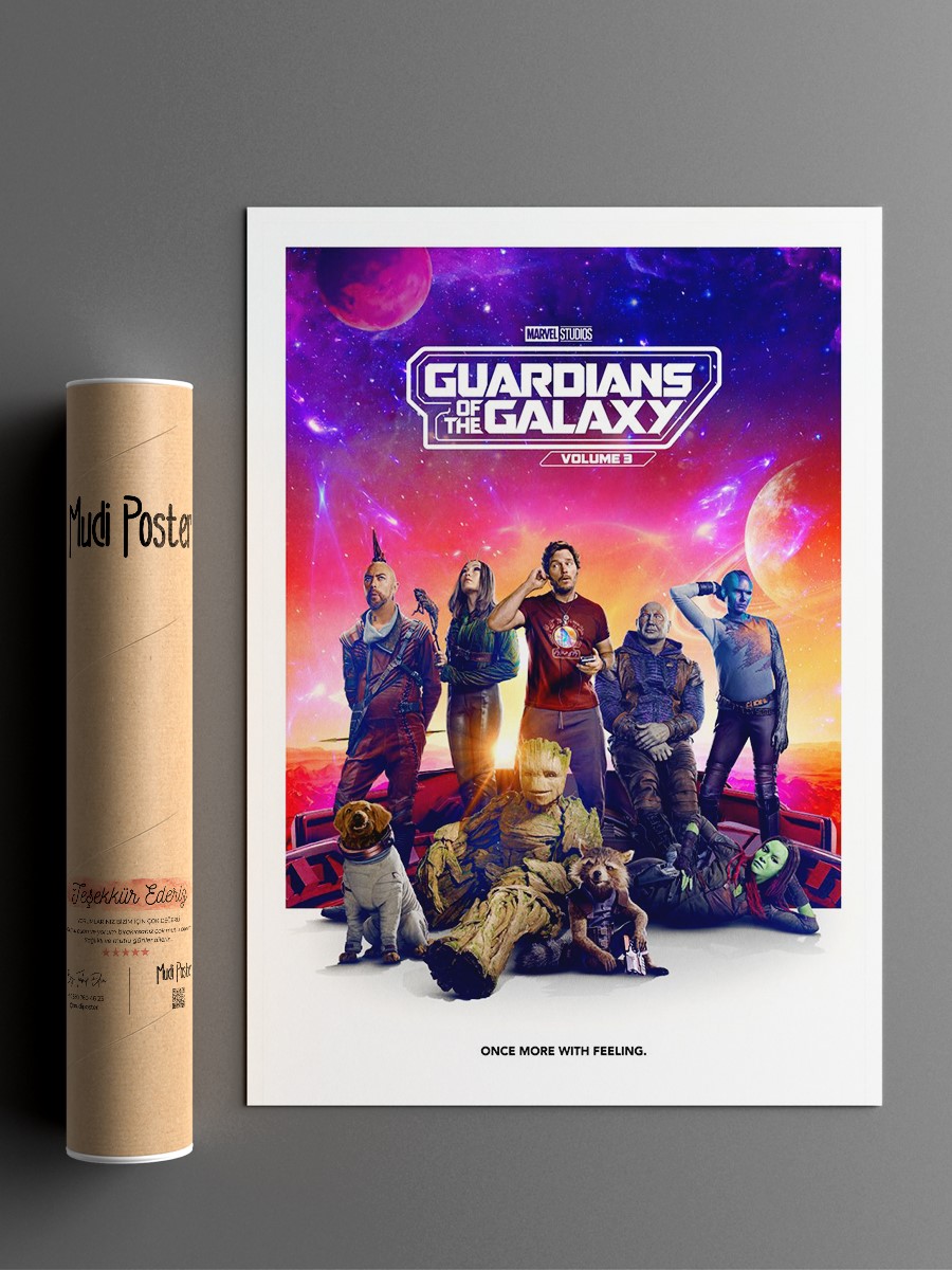 Guardians Vol. 3 Poster, Çerçevesiz Tv Film Poster