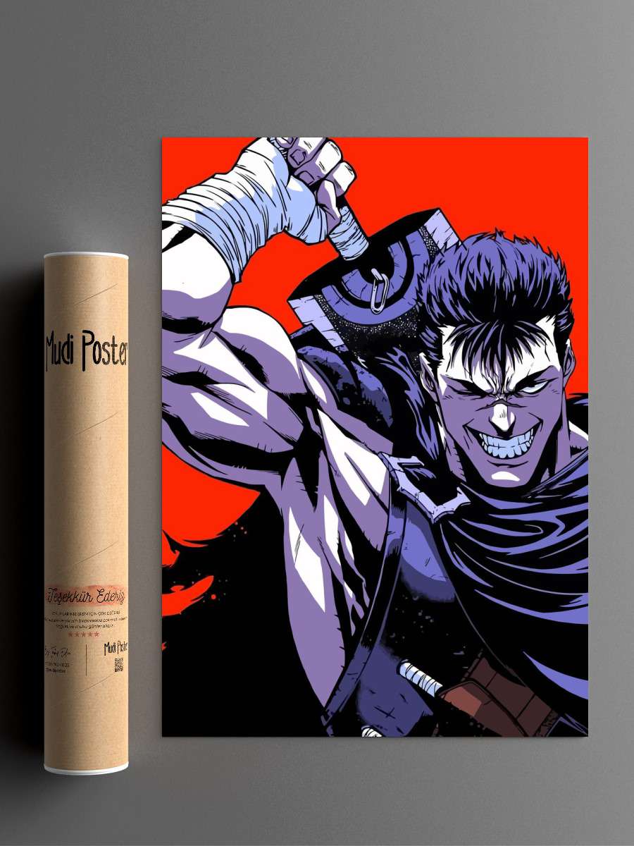 Guts Anime Poster Çerçevesiz Yüksek Kalite Anime Duvar Poster