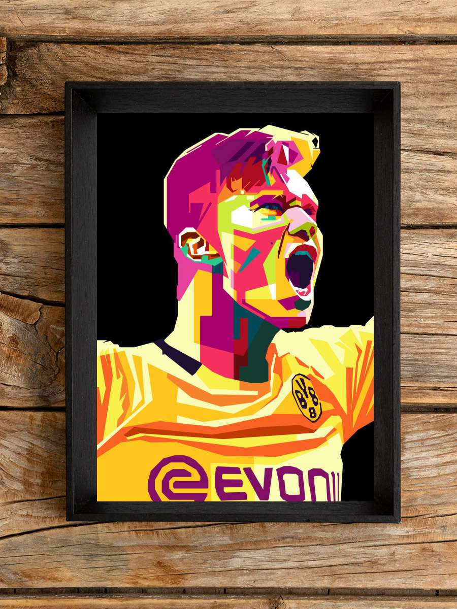 haaland popart Futbol Poster Çerçevesiz Yüksek Kalite Futbolcu Duvar Poster