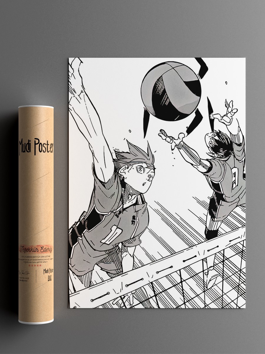 Haikyuu Manga Anime Poster Çerçevesiz Yüksek Kalite Anime Duvar Poster